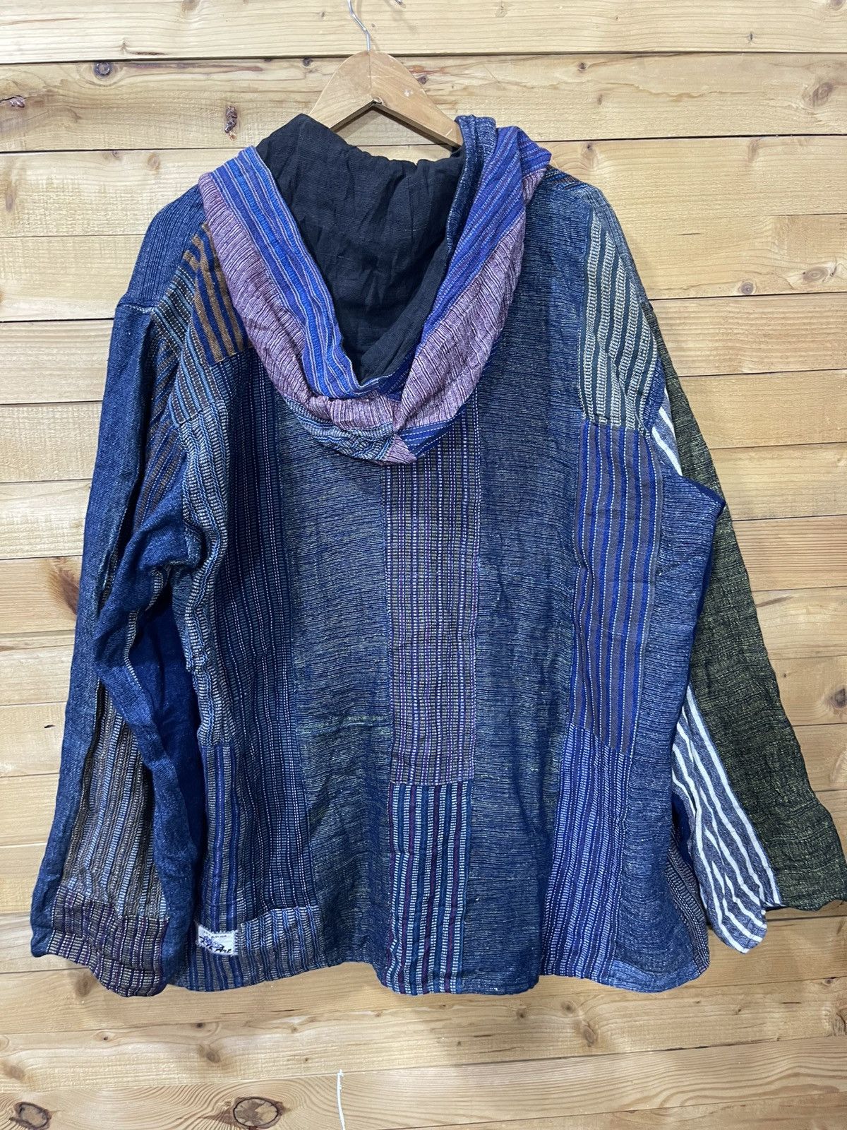 Folk Offernow🔥Vintage folk art patchwork reversible boro jacket Size US XXL / EU 58 / 5 - 6 Thumbnail