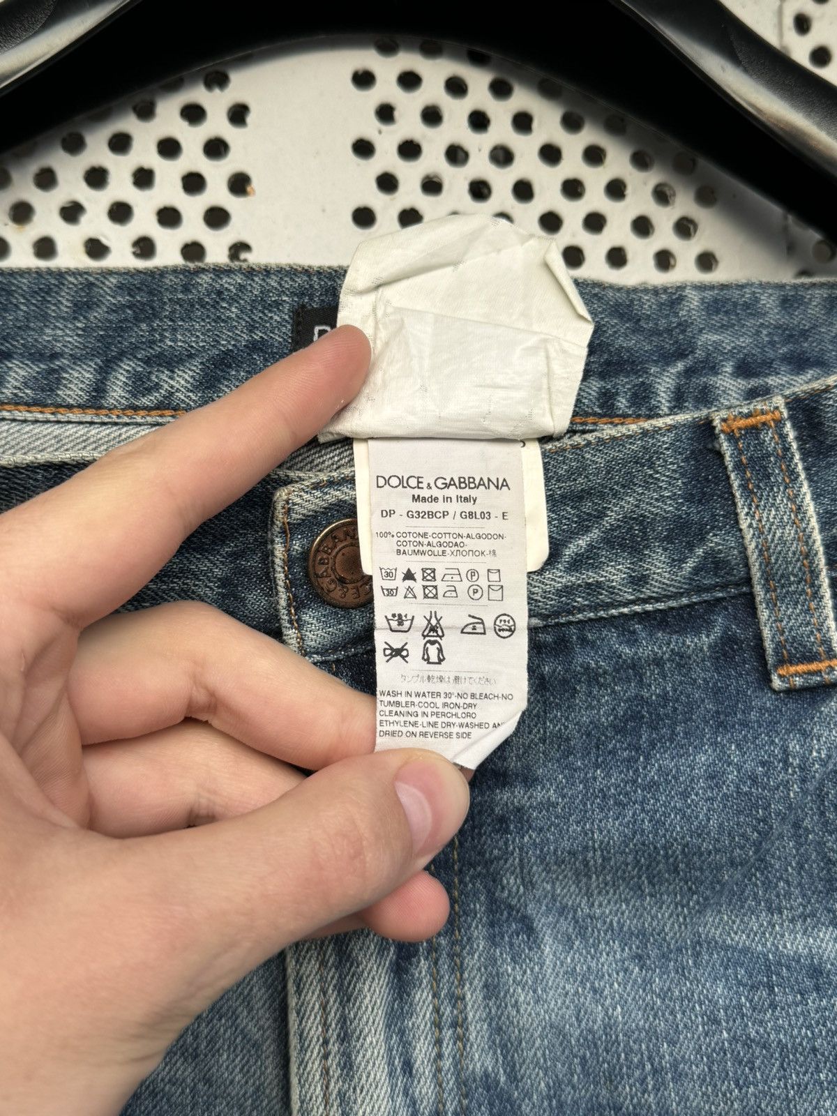 Dolce & Gabbana × Japanese Brand Vintage Dolce&Gabbana Faded Distressed Jeans Pants Size US 34 / EU 50 - 8 Thumbnail