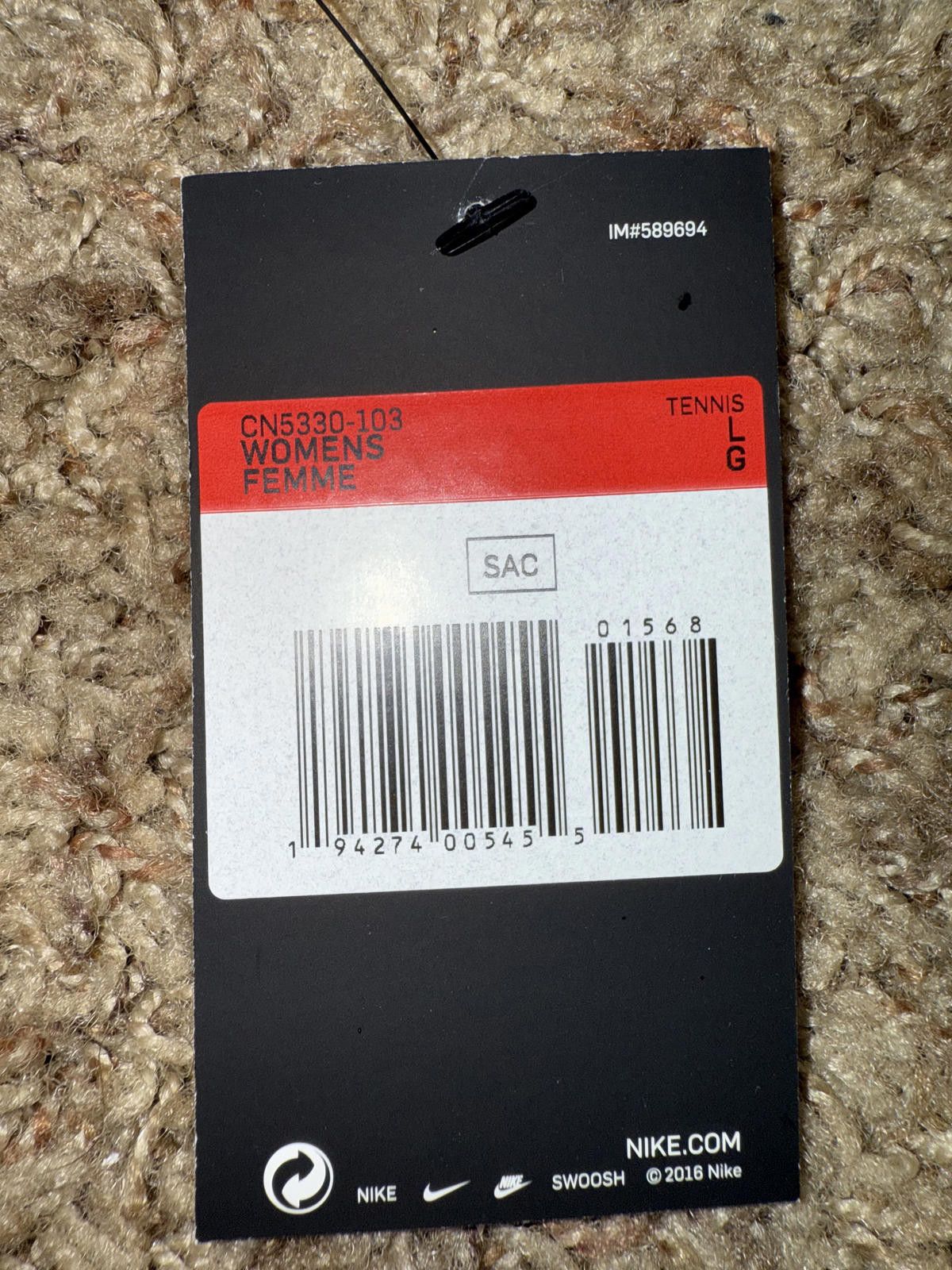 Nike Nike Womens Court Slam Dri-Fit Tennis Skort Skirt Sample Size 36" / US 14 / IT 50 - 9 Thumbnail