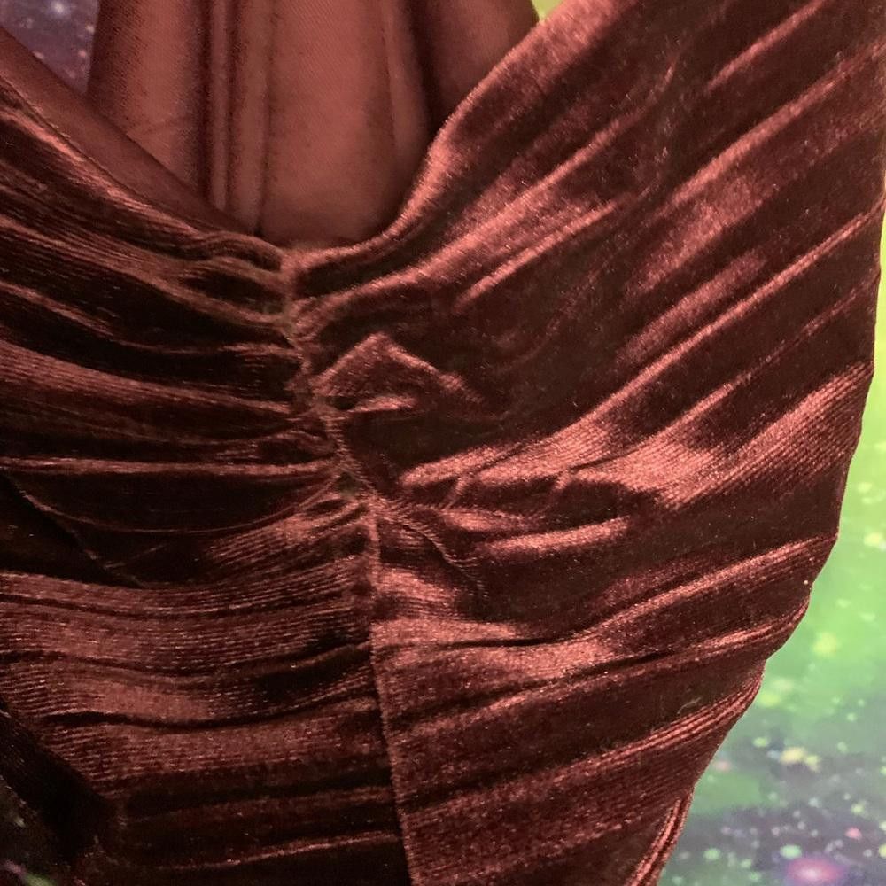 Designer Chic Velvet Ruched Camisole by Kill Fabrik - Size XS Size XS / US 0-2 / IT 36-38 - 3 Thumbnail
