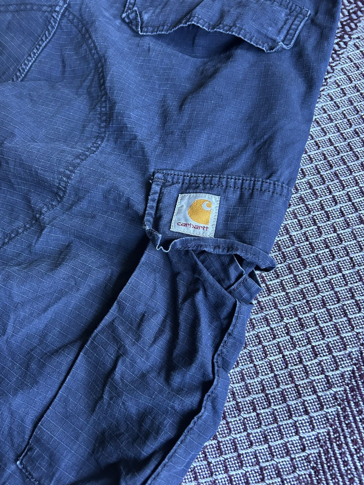 Carhartt Vintage Carhartt Cargo Shorts Streetwear Style Baggy Size 33 Size US 33 - 4 Thumbnail