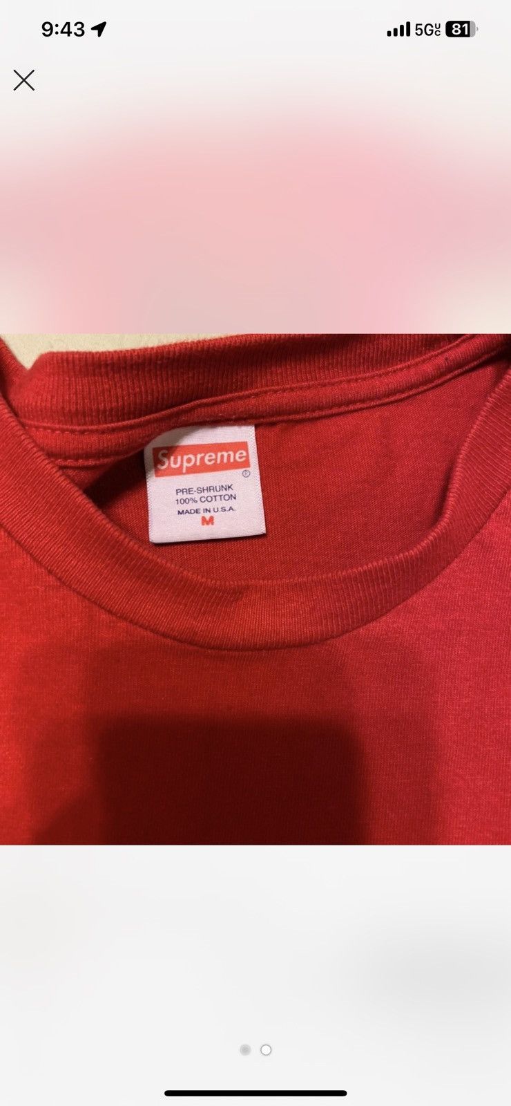 Supreme Supreme Tee Size Medium men’s Size US M / EU 48-50 / 2 - 2 Thumbnail