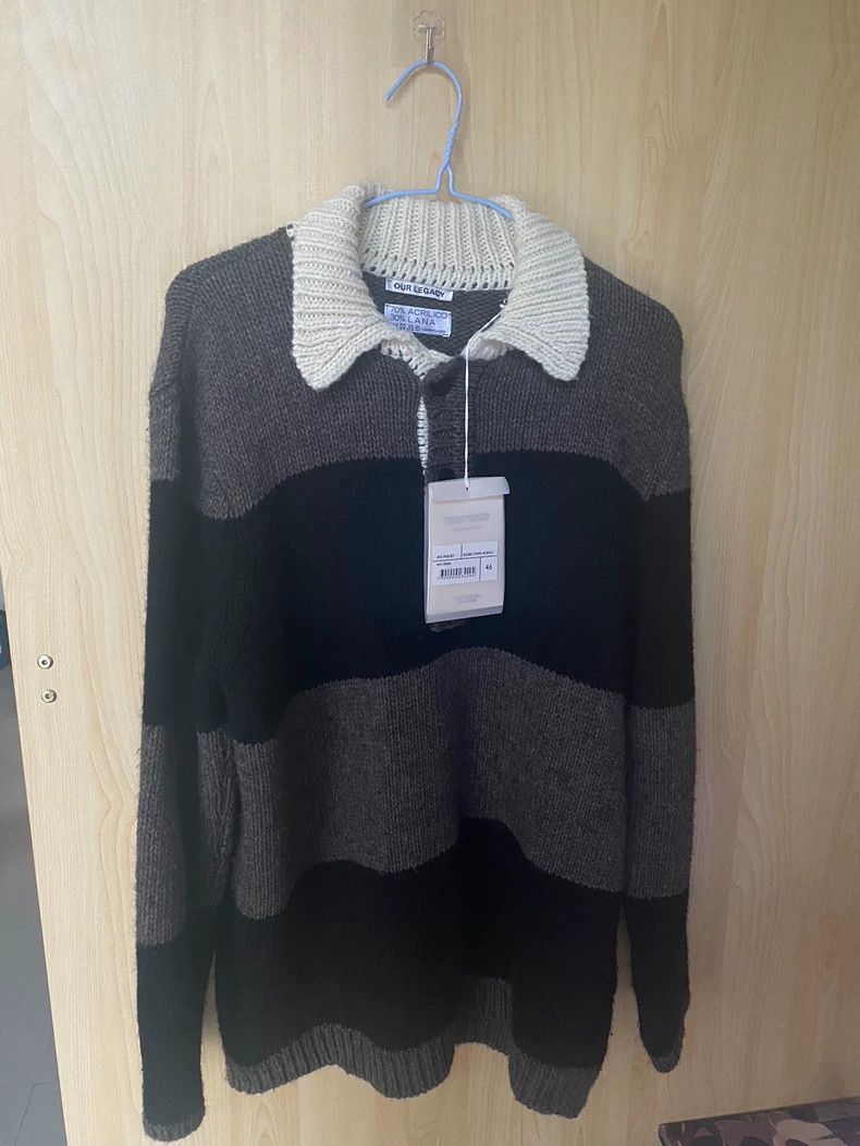 Our Legacy our legacyStriped polo sweater knitwear 2503-Nextarrow Size US S / EU 44-46 / 1 - 2 Thumbnail