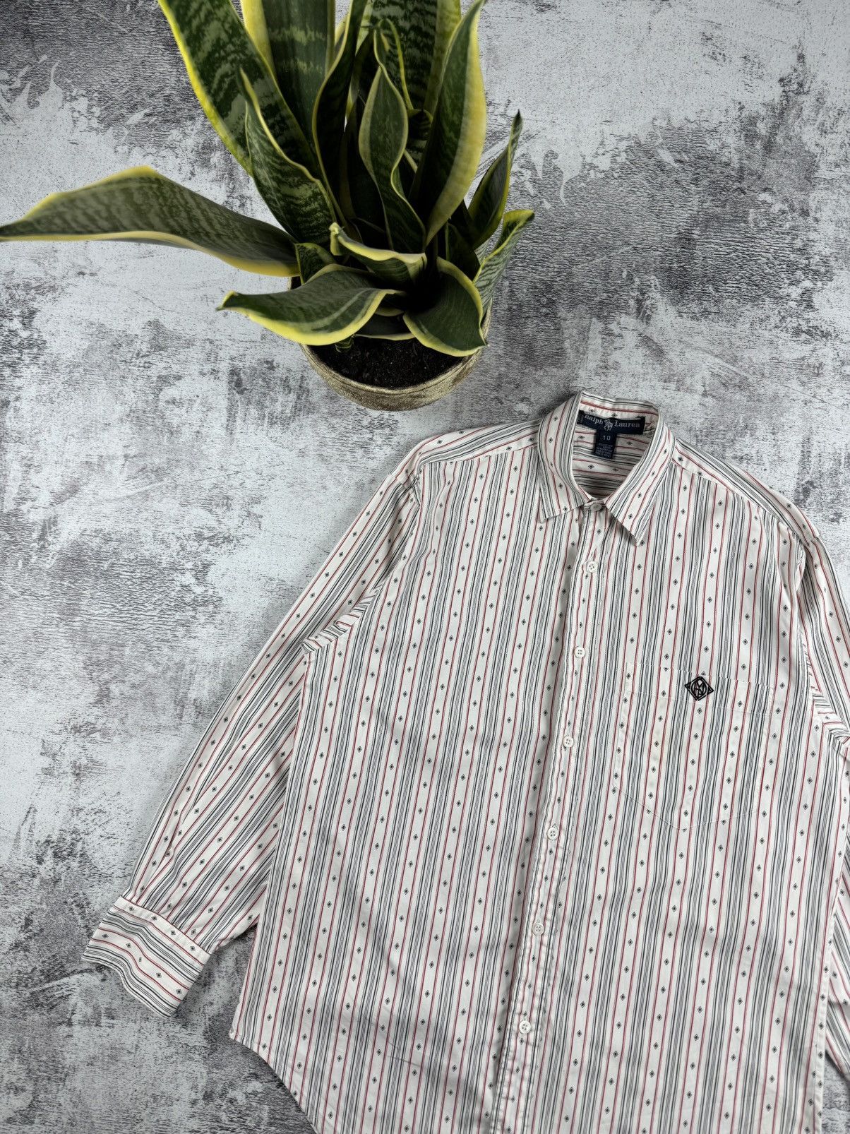 Polo Ralph Lauren Polo Ralph Lauren Made in Italy Striped Longsleeve Shirt Size US M / EU 48-50 / 2 - 4 Thumbnail