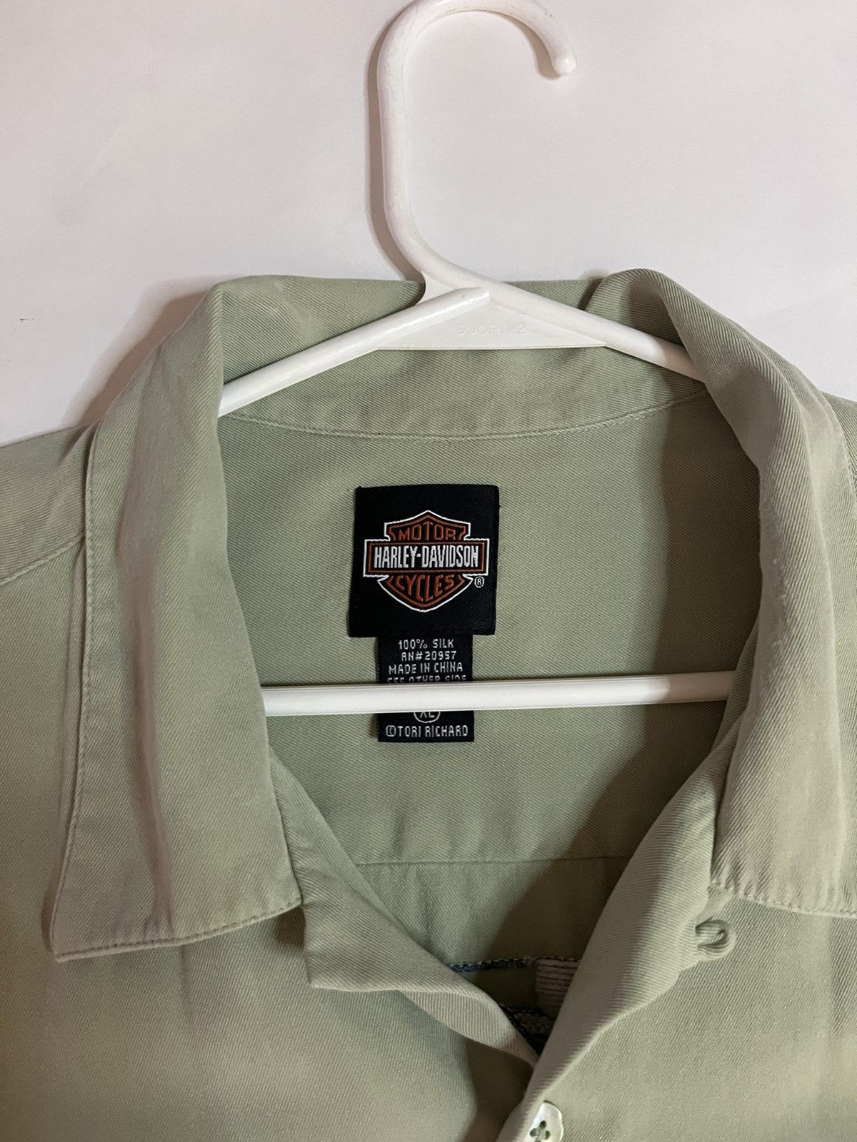 Harley Davidson × Vintage Silk Harley Davidson Embroidered button up Size US XL / EU 56 / 4 - 3 Thumbnail