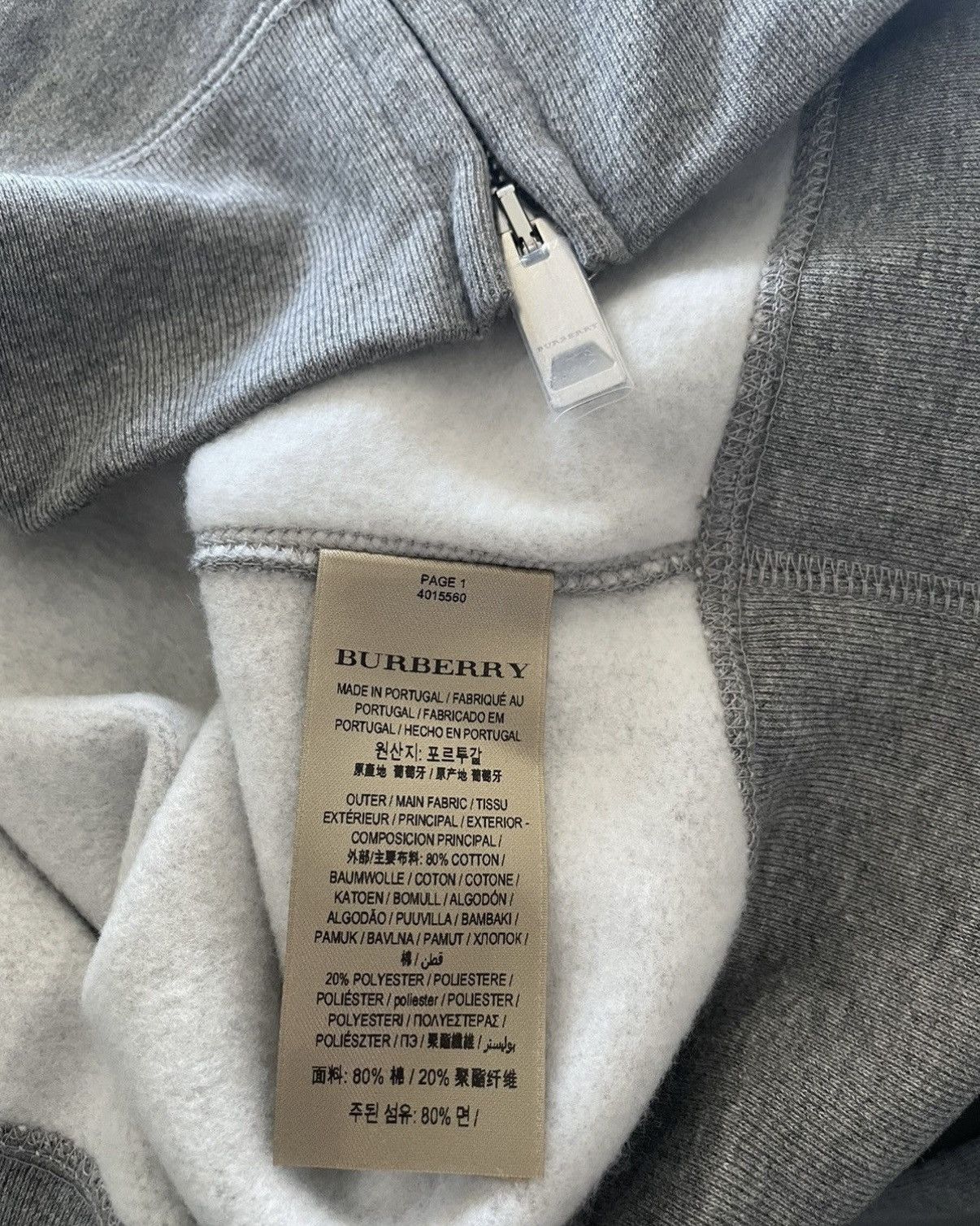 Burberry Super Runway Classic Sold Out Brand NEW Logo Hoodie Jacket Size US L / EU 52-54 / 3 - 5 Thumbnail