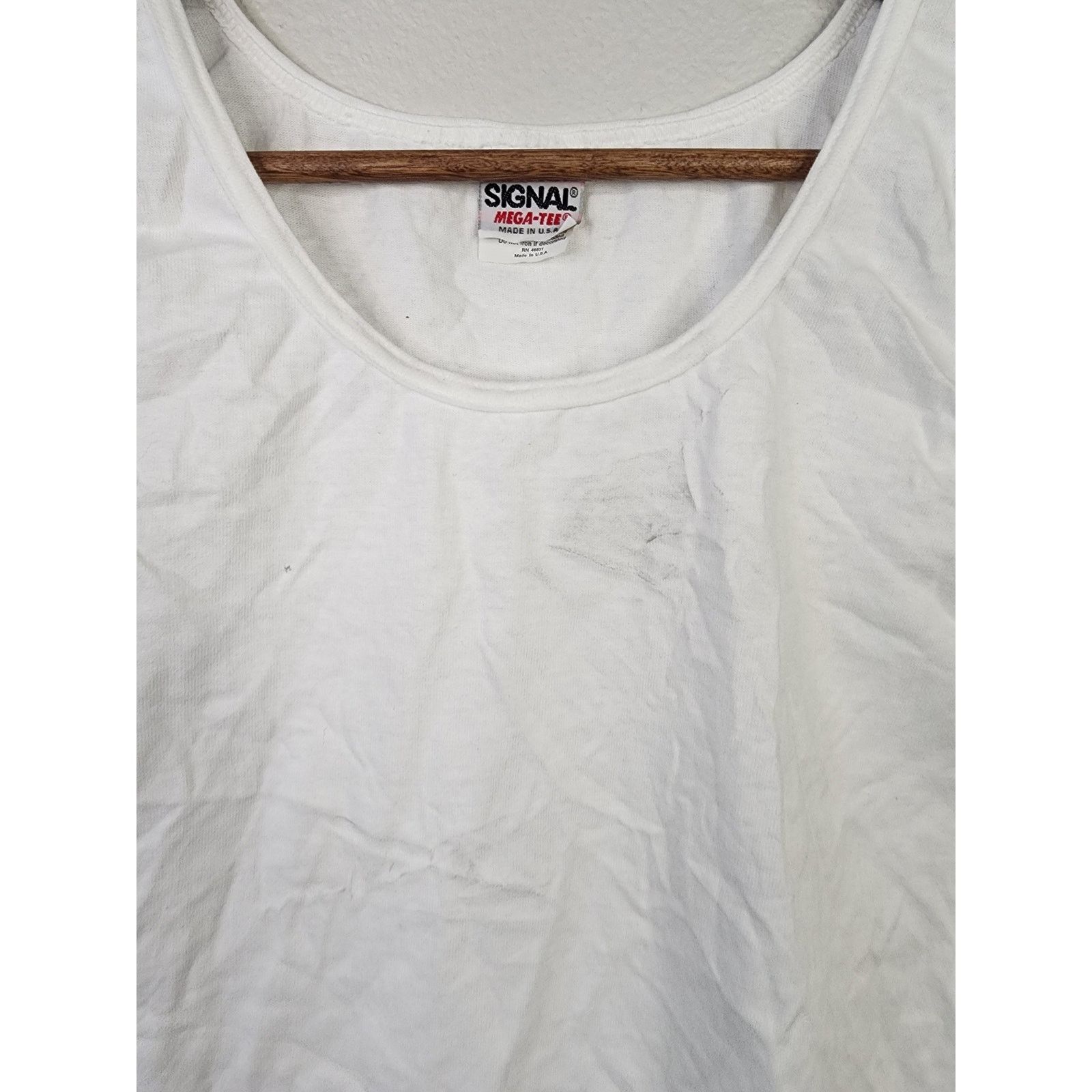 Signal Sport Vintage White Blank Sleeveless Shirt Tank Top VTG Large 90s Size L / US 10 / IT 46 - 4 Thumbnail