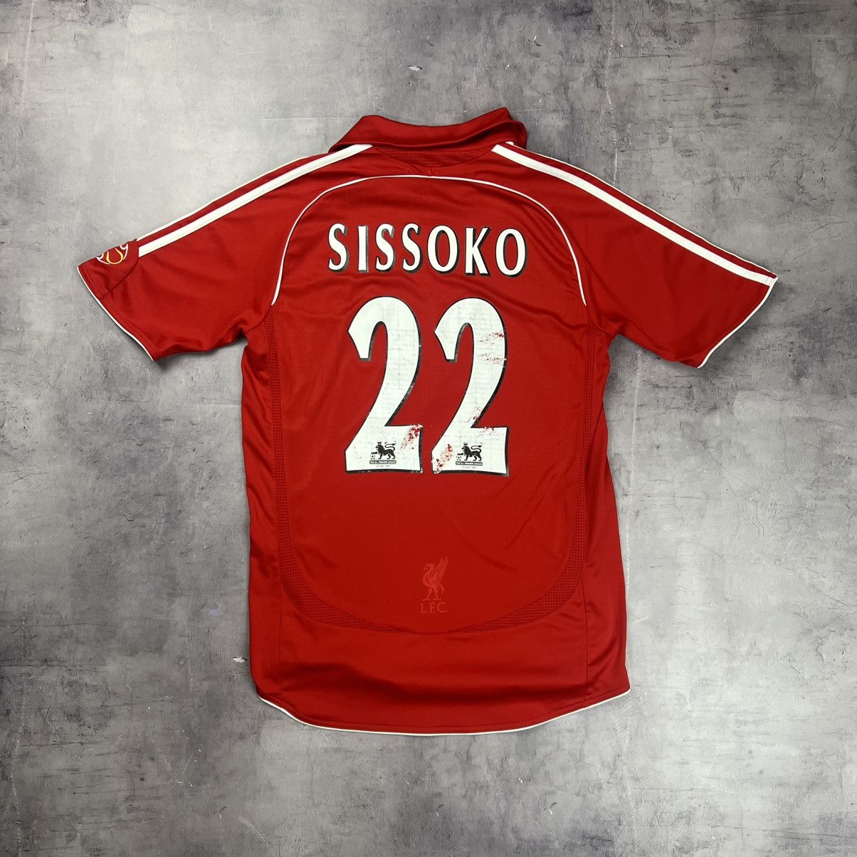 Adidas Rare! Sissoko 22 Liverpool Adidas Soccer Jersey Shirt 00s Size US S / EU 44-46 / 1 - 2 Thumbnail
