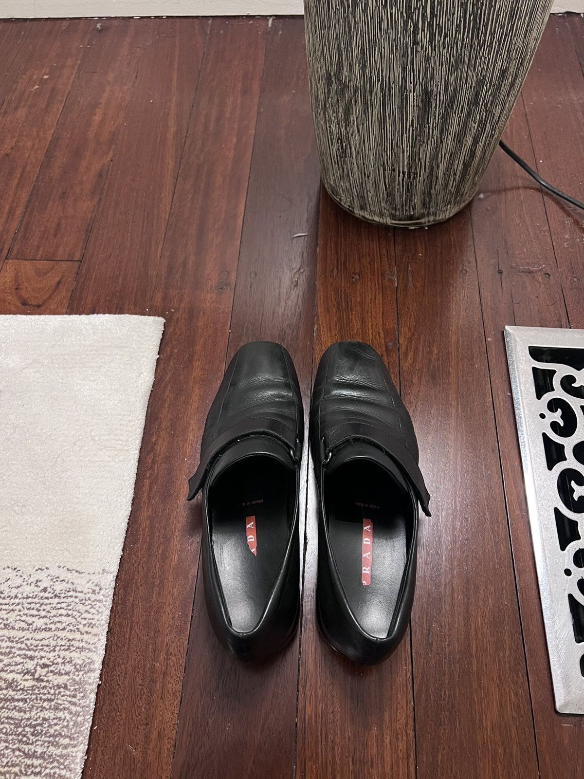 Prada Prada Sport Square-Toe Leather Velcro Shoes Size US 9 / IT 39 - 6 Thumbnail