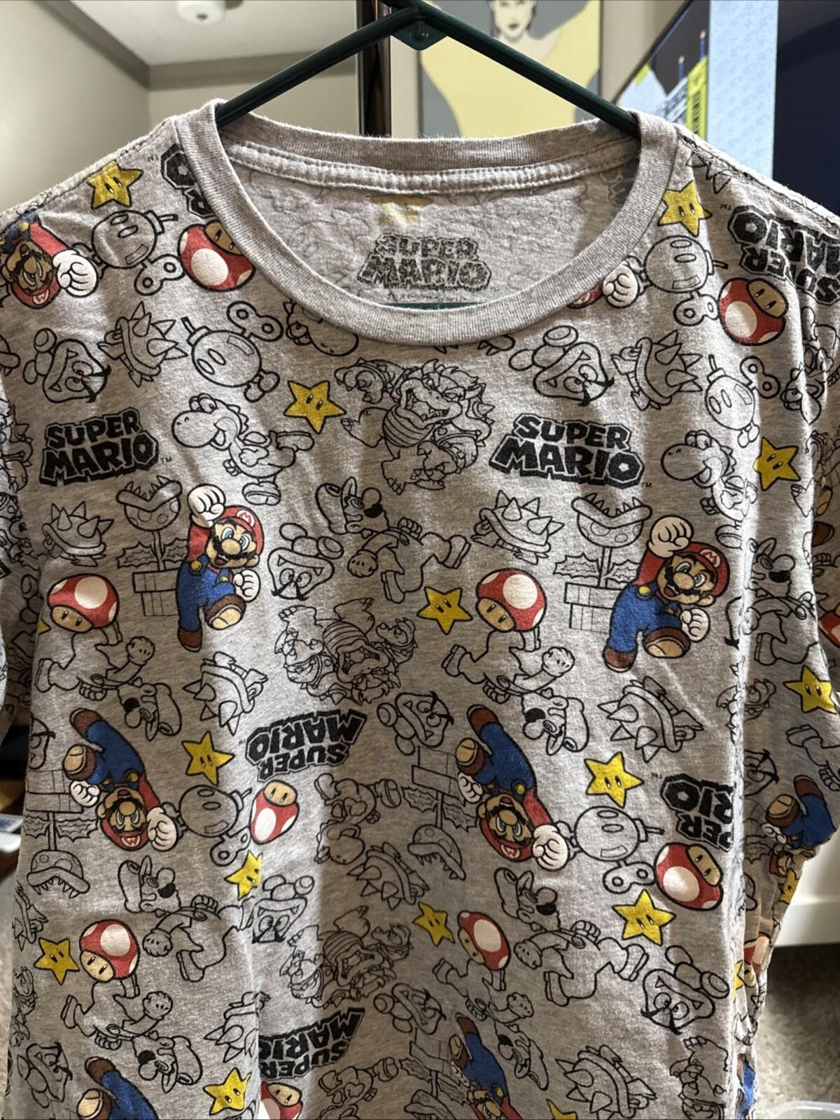 Nintendo Super Mario Bros Bowser Koopa Nintendo T Shirt Gray L Size US L / EU 52-54 / 3 - 2 Thumbnail