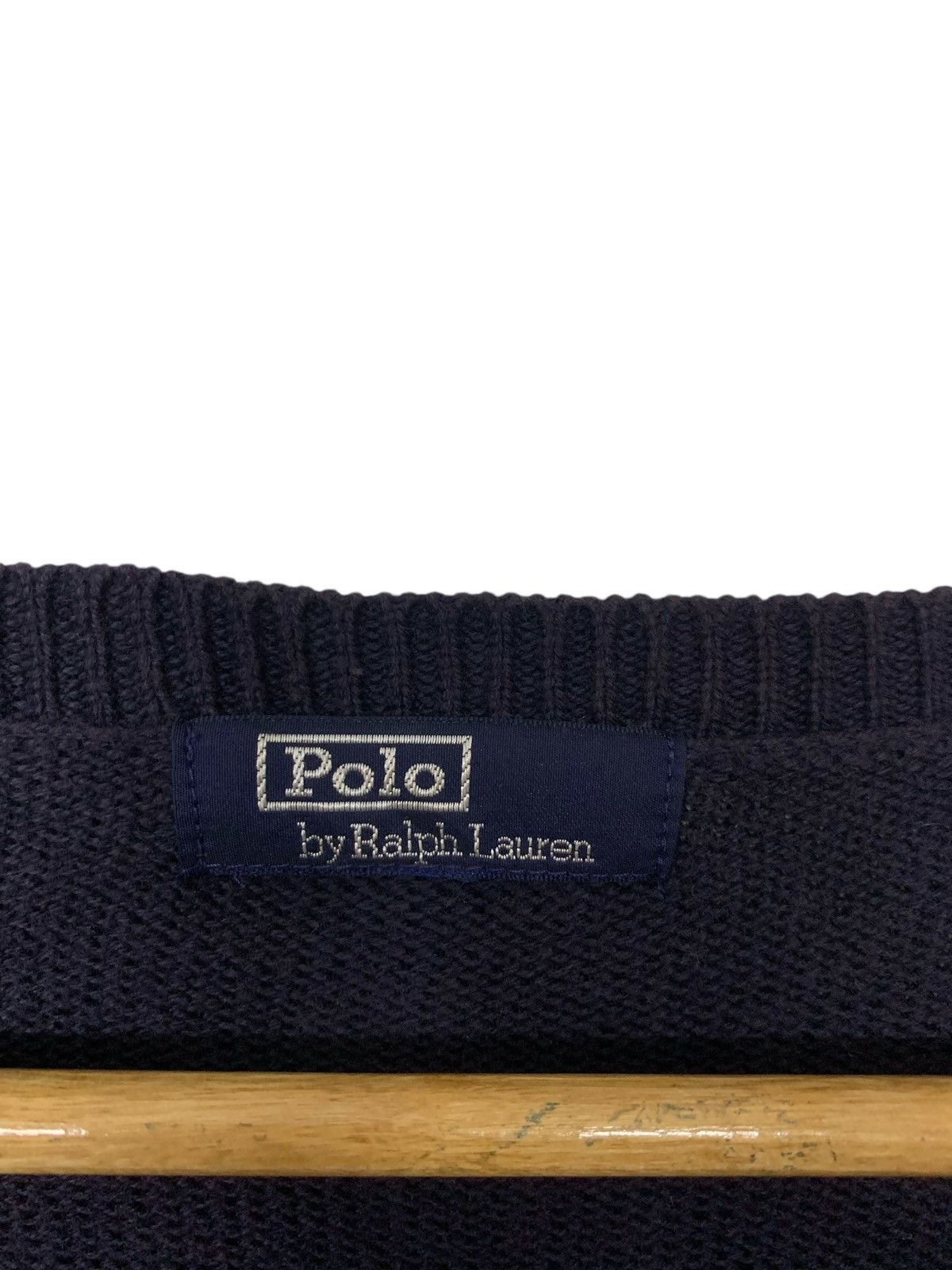 Polo Ralph Lauren Vintage 90's Polo Ralph Lauren V-Neck Small logo Knitwear Size M / US 6-8 / IT 42-44 - 4 Thumbnail