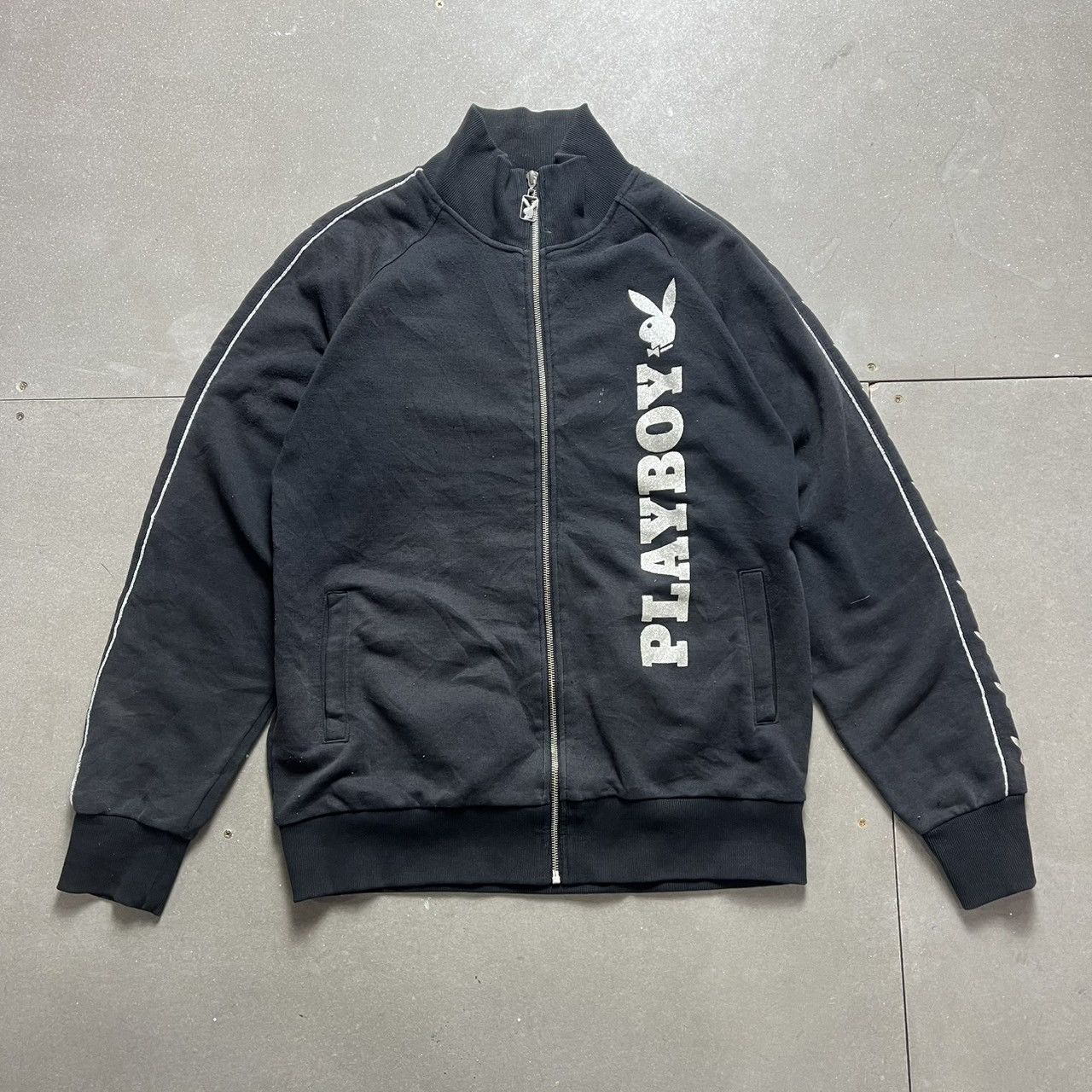 If Six Was Nine × Le Grande Bleu (L.G.B.) × Playboy Vintage Playboy Zip Up Jacket Size US L / EU 52-54 / 3 - 1 Thumbnail
