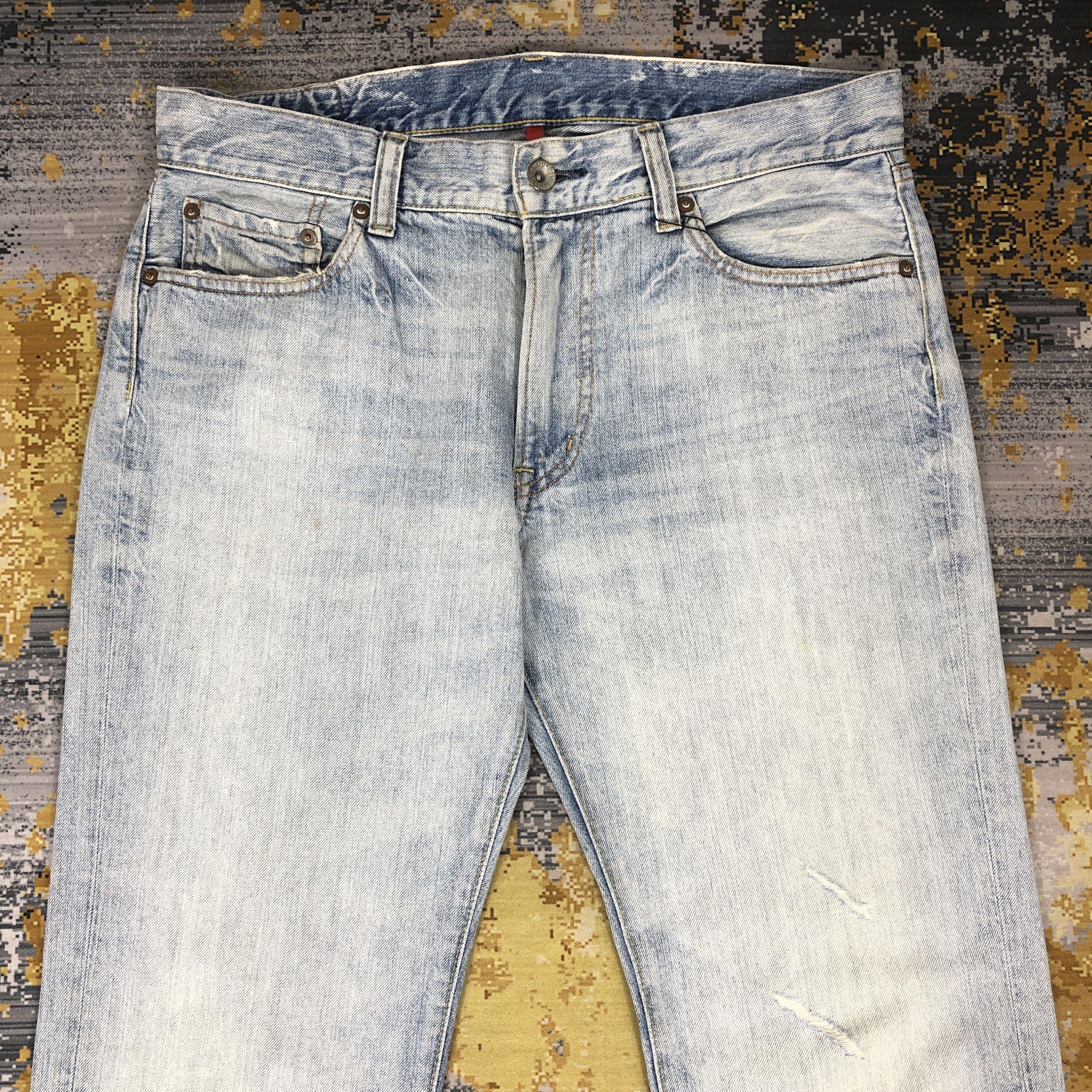 Uniqlo × Vintage Uniqlo Jeans Regular Straight Denim 35 x 33 L1288 Size US 35 - 2 Thumbnail