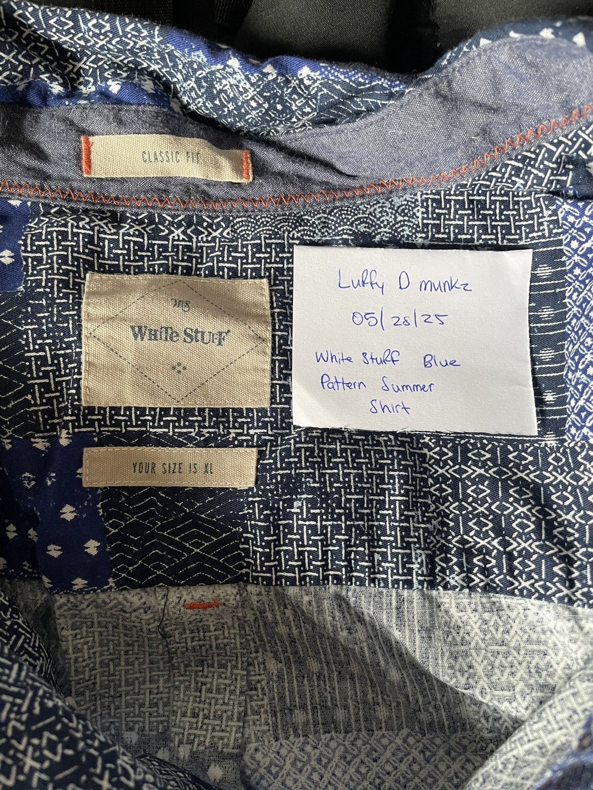 Other White Stuff Blue Pattern Summer Shirt Size US XL / EU 56 / 4 - 3 Thumbnail