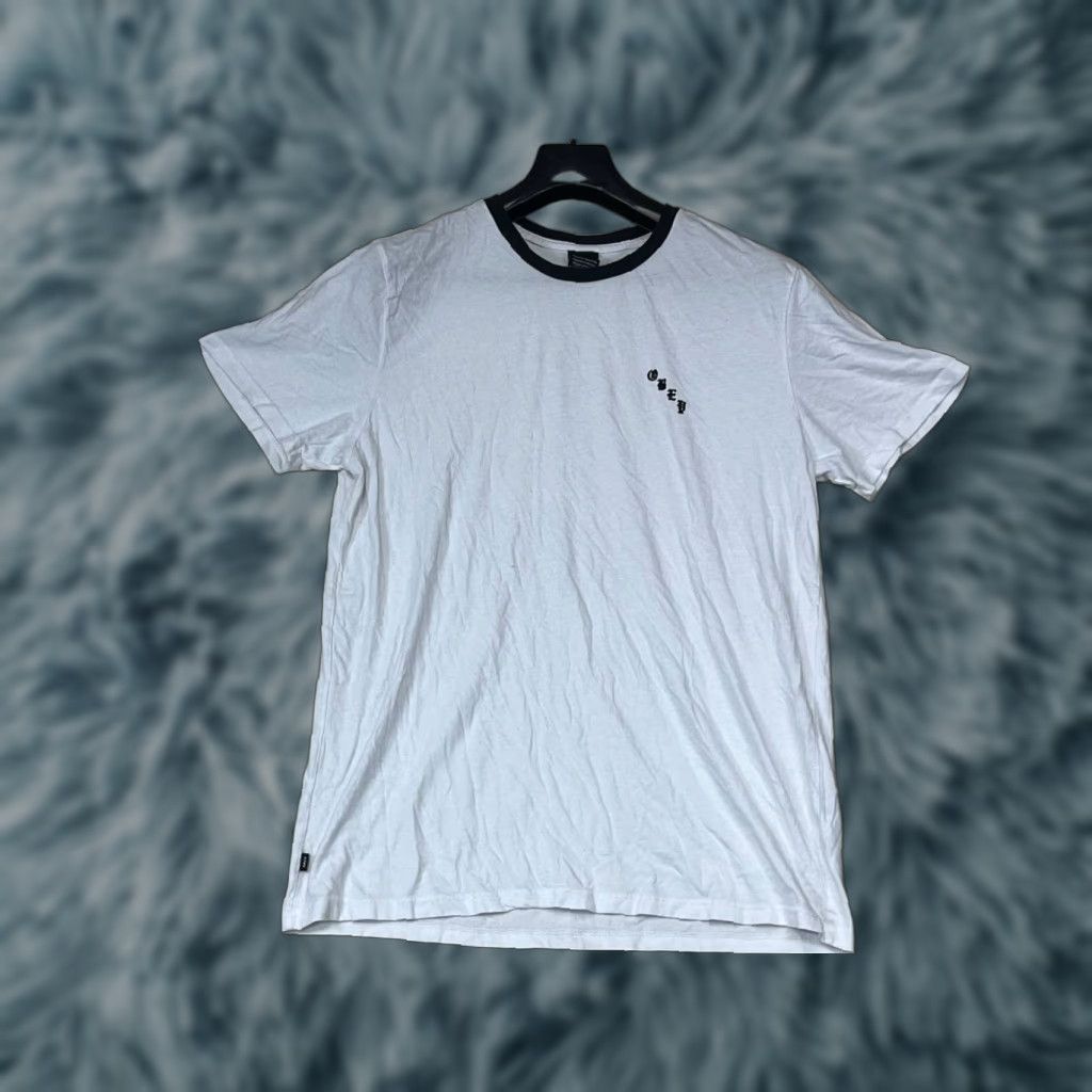 Obey OBEY White Short Sleeve Tee Men’s L Shirt Crew Neck Logo Graphic Print Size US 33 - 1 Thumbnail
