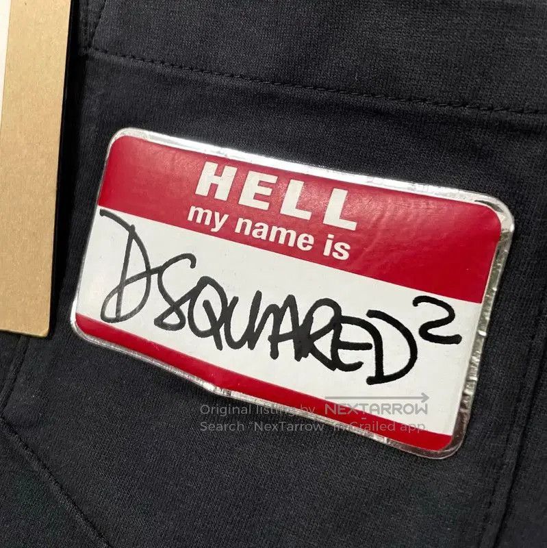 Dsquared2 DSQUARED2 Men's Black Cotton T-Shirt with Pocket . Size US S / EU 44-46 / 1 - 3 Thumbnail