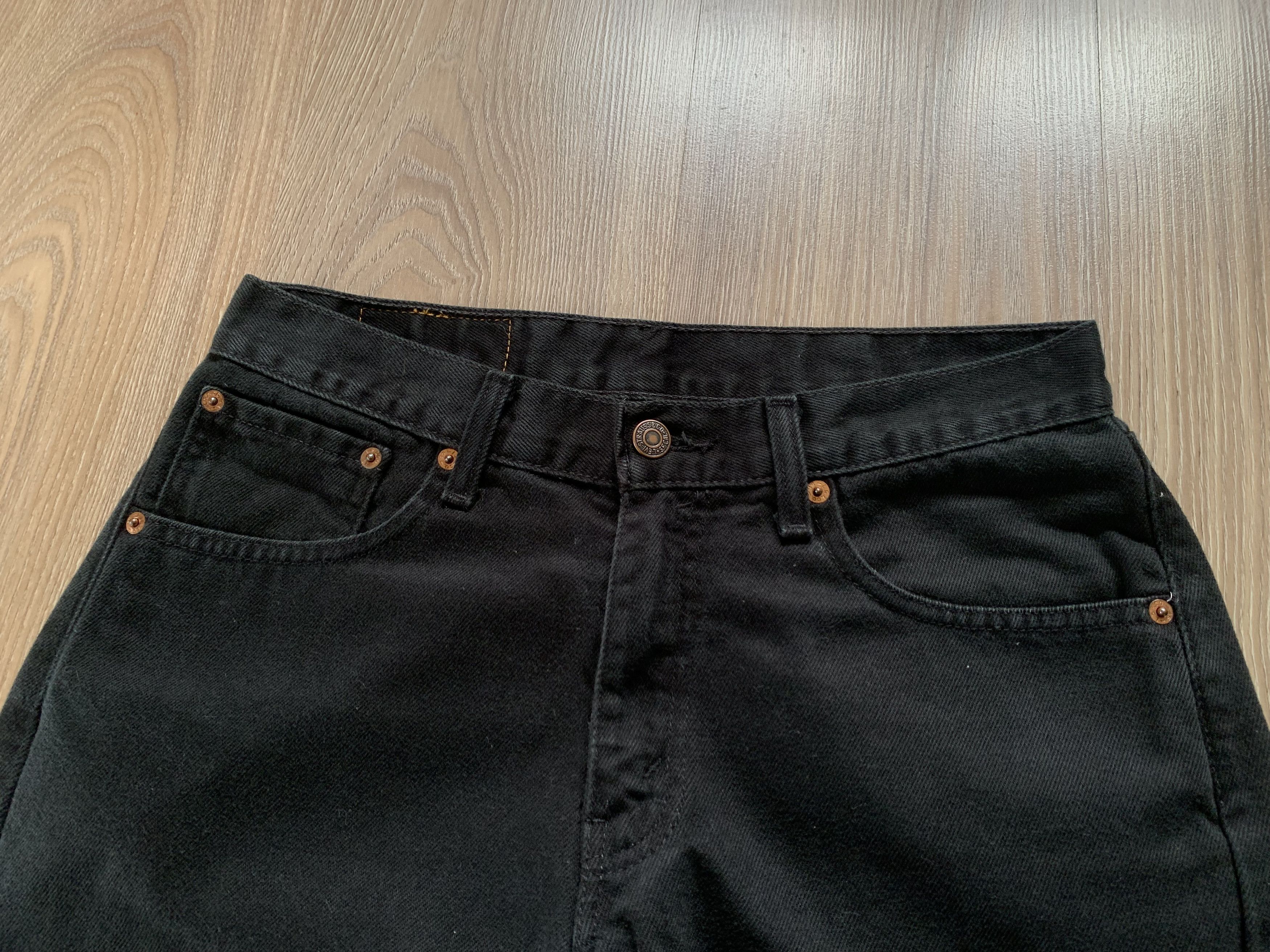 Levi's Levi’s 751 Black Straight Fit Jeans Size US 30 / EU 46 - 4 Thumbnail