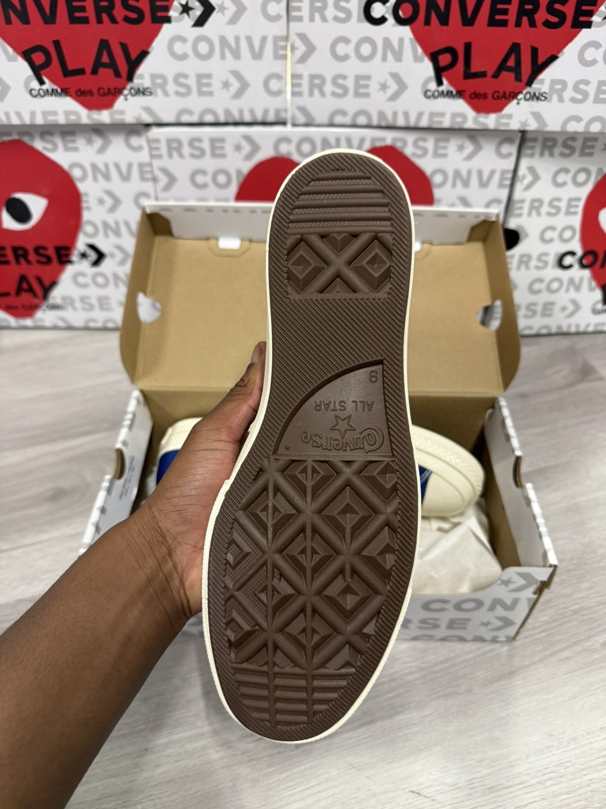 CDG by Comme des Garcons CDG Chuck Taylor Allstar Blue Heart High - Blue Size US 11 / EU 44 - 3 Thumbnail
