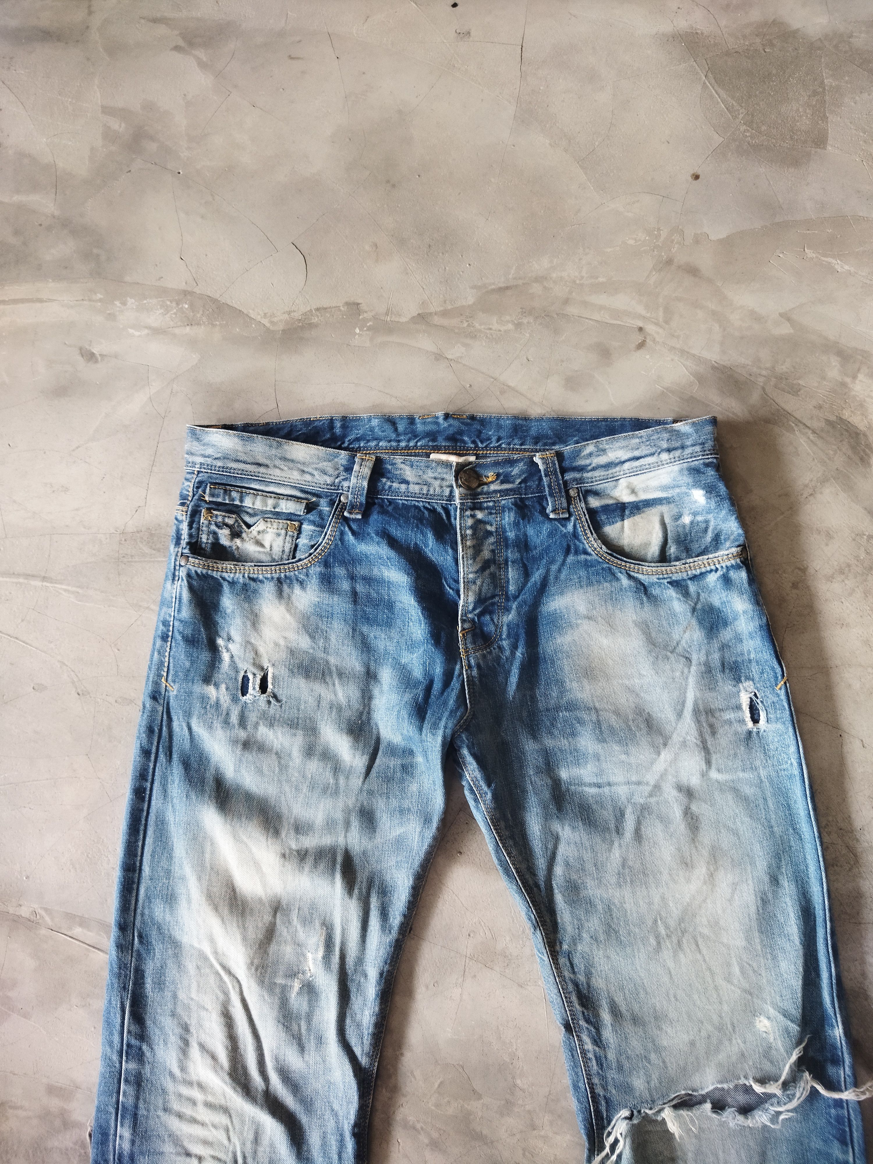 Vintage × Zara VINTAGE ZARA JEANS DISTRESSED FADED BLUE JEANS PANTS Size US 36 / EU 52 - 2 Thumbnail