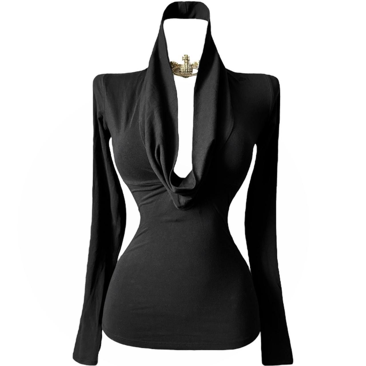Vintage Stunning Avant - Garde draped top/ blouse Size S / US 4 / IT 40 - 1 Thumbnail