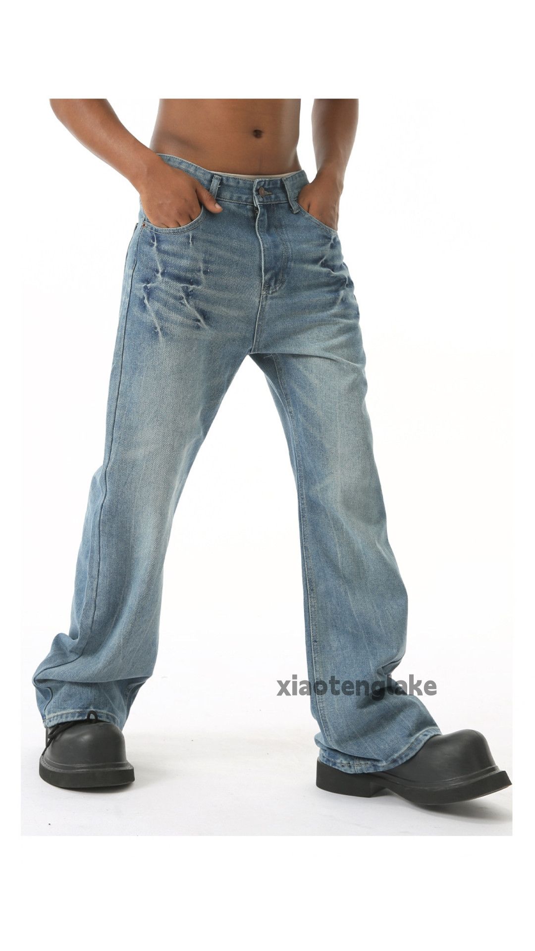 Jean × Vintage washed faded cleanfit yuppie bootcut y2k flared jeans Size US 34 / EU 50 - 5 Thumbnail