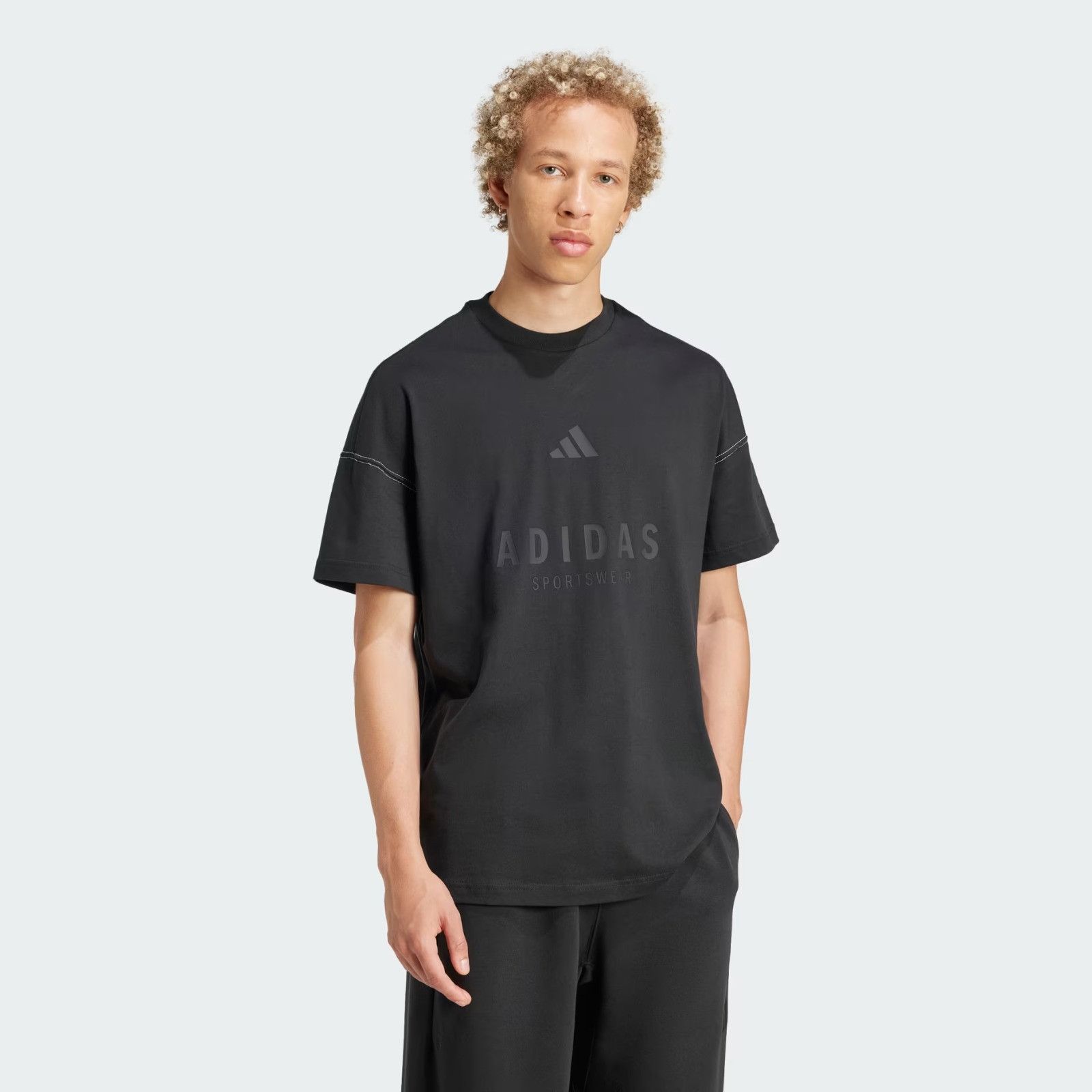 Adidas o1mle0526 Graphic Short Sleeve T-Shirt in Black Size US XL / EU 56 / 4 - 2 Thumbnail