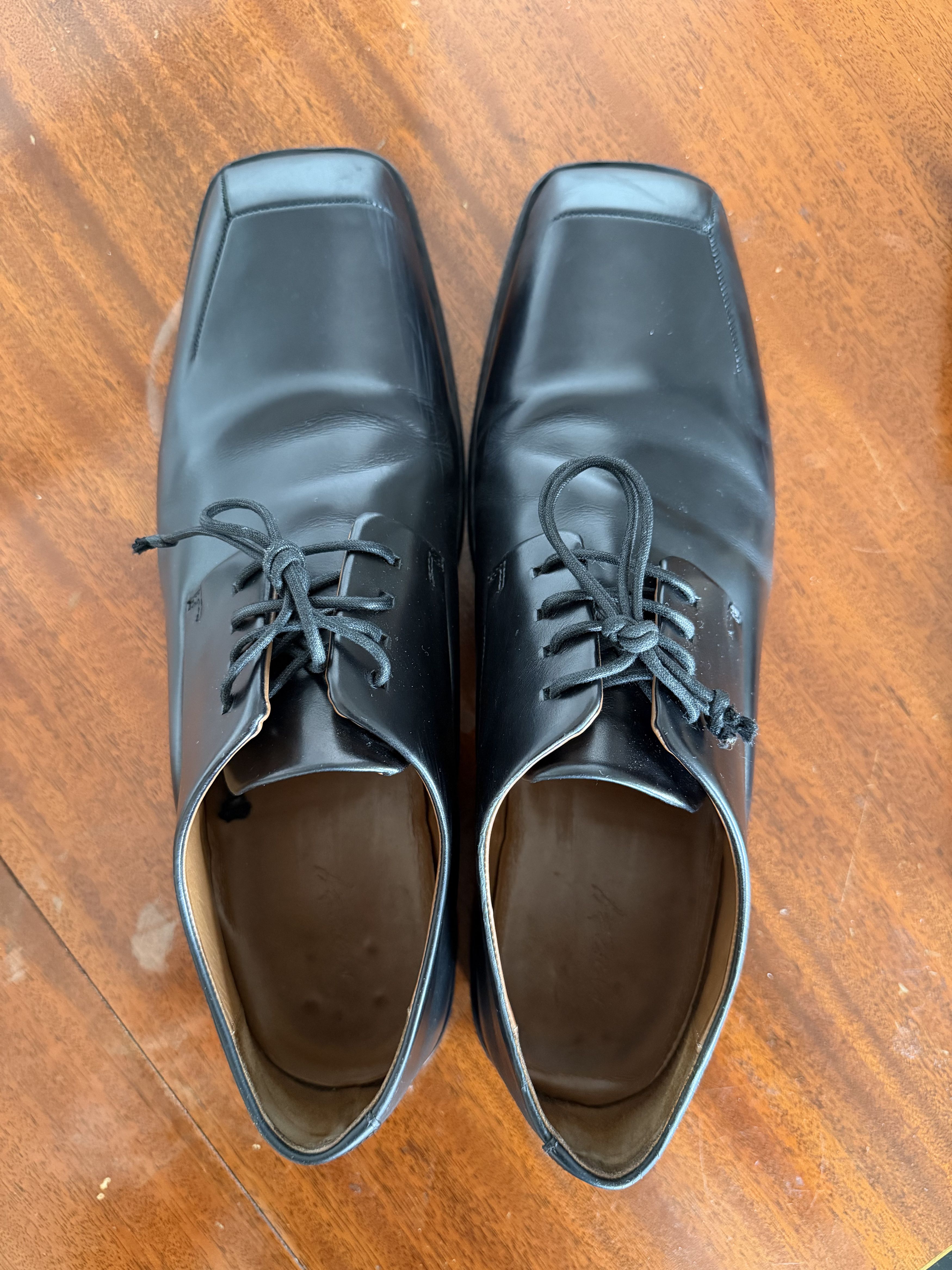 Marsell Marsell Black Square Toe Derby Shoes Size US 11 / EU 44 - 4 Thumbnail