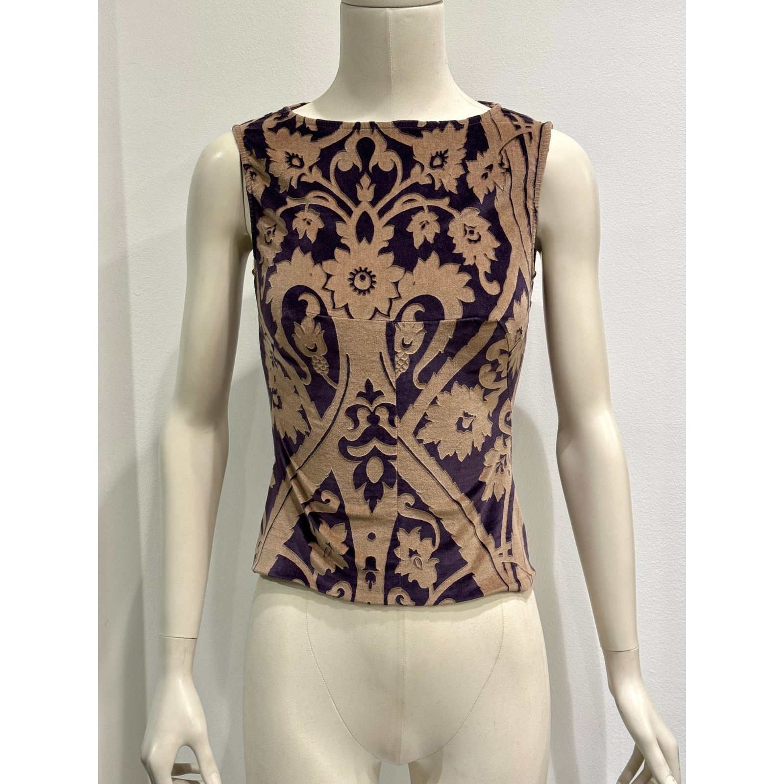 Dolce & Gabbana F/W 1998 Dolce Gabbana velvet paisley top Size S / US 4 / IT 40 - 7 Thumbnail
