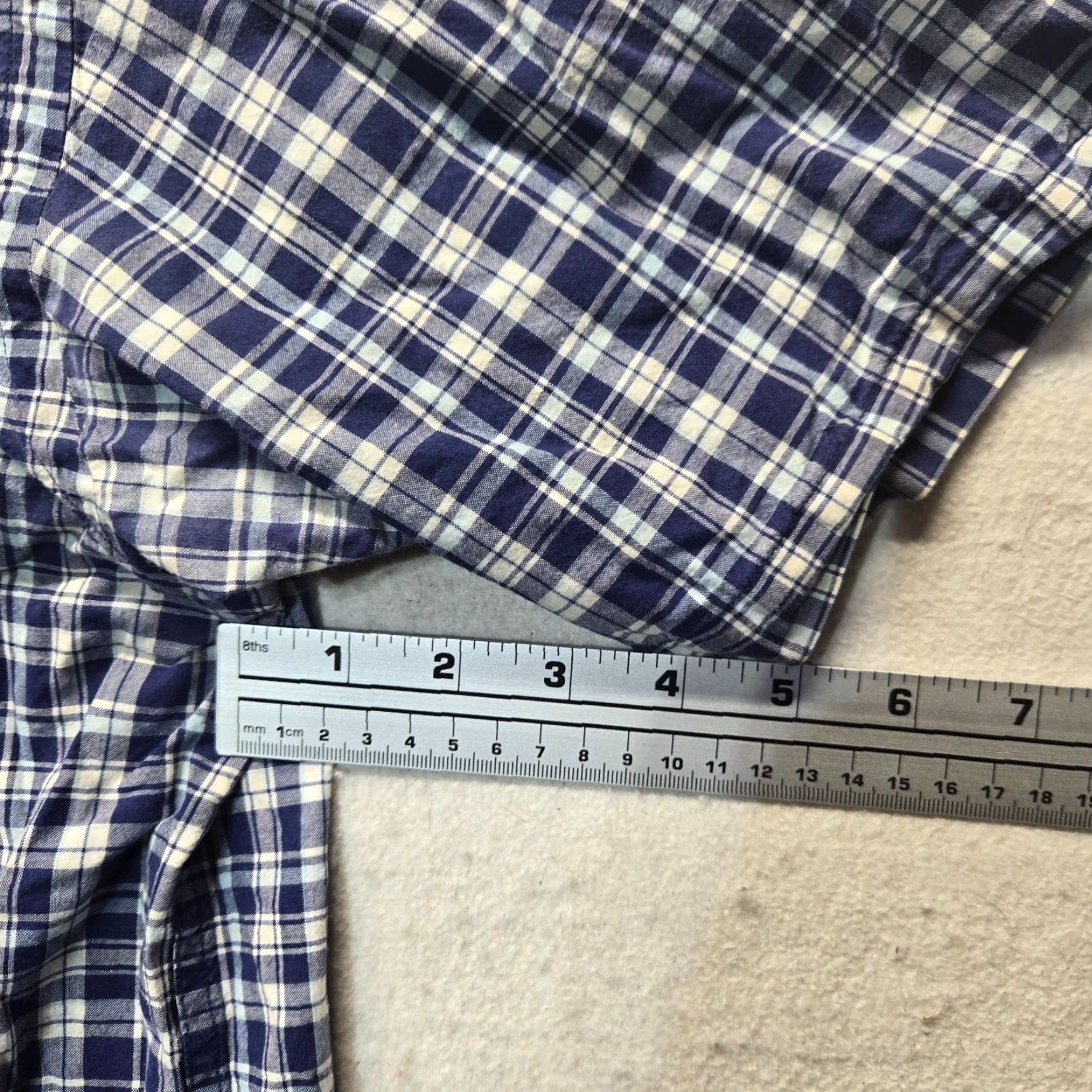 Nautica VINTAGE Nautica Button-Up Shirt Long Sleeve Blue Plaid 100% Cotton Adult XL Casual Mens Size US XL / EU 56 / 4 - 5 Thumbnail