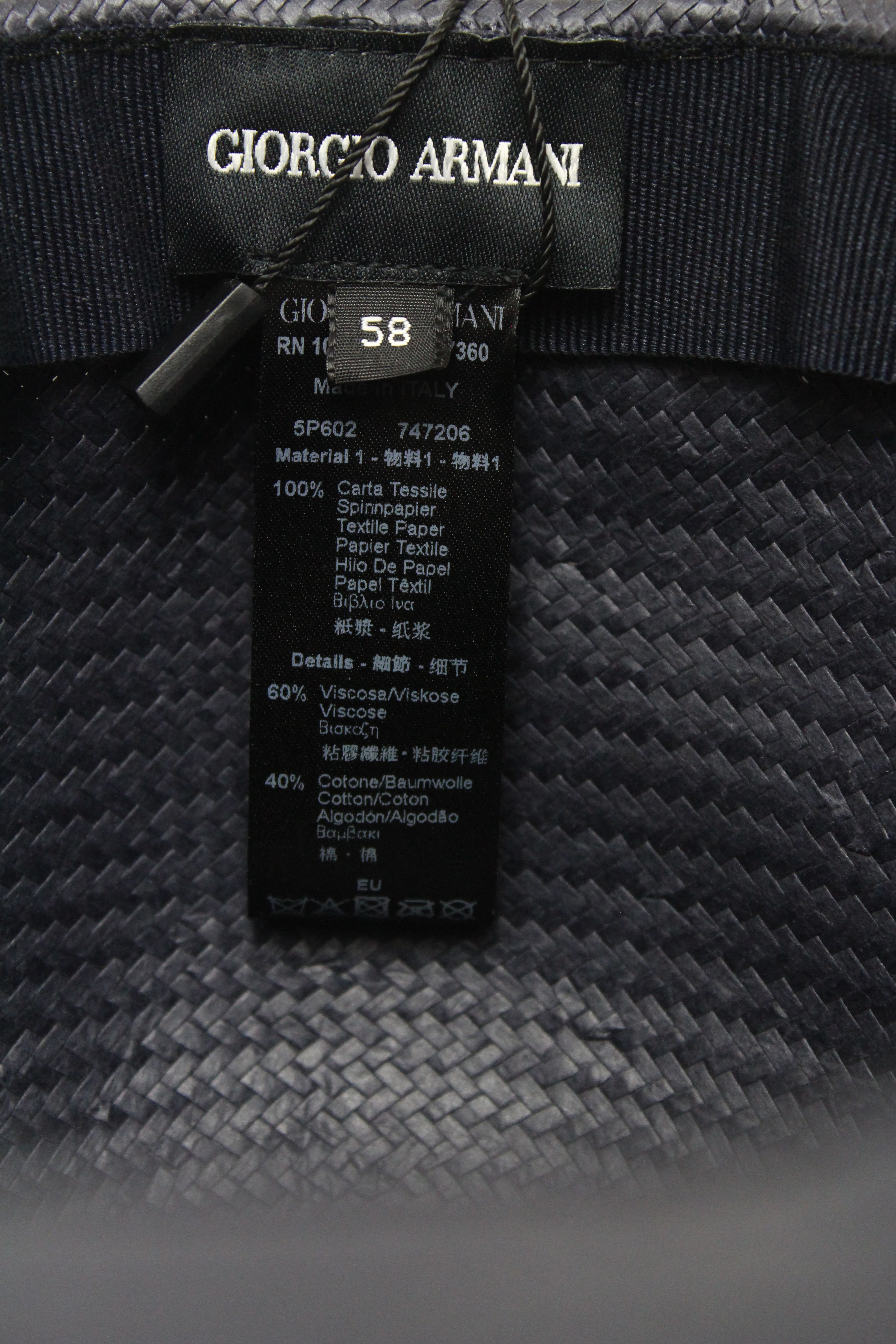 Giorgio Armani GIORGIO ARMANI Hat Men's ONE SIZE Ribbon Casual Dark Blue Size ONE SIZE - 10 Thumbnail