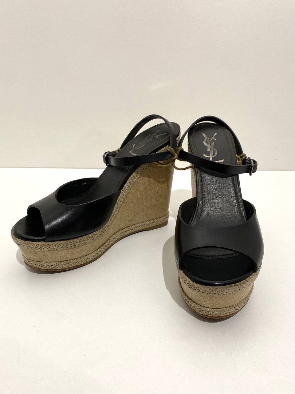 Yves Saint Laurent Yves Saint Laurent YSL Platform Sandals Leather High Heels Size US 8 / IT 38 - 7 Thumbnail