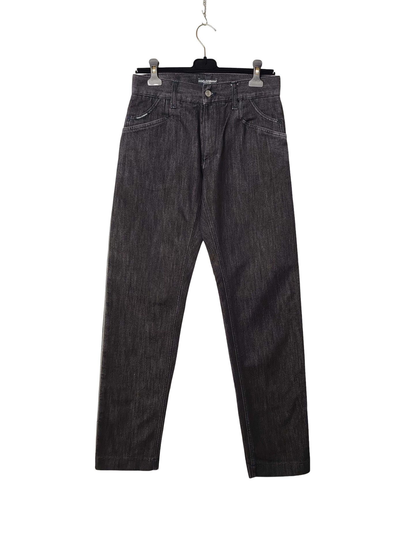 Dolce & Gabbana Dolce & Gabbana Metal Logo Plate Denim Jeans US 28 Size US 28 / EU 44 - 1 Thumbnail