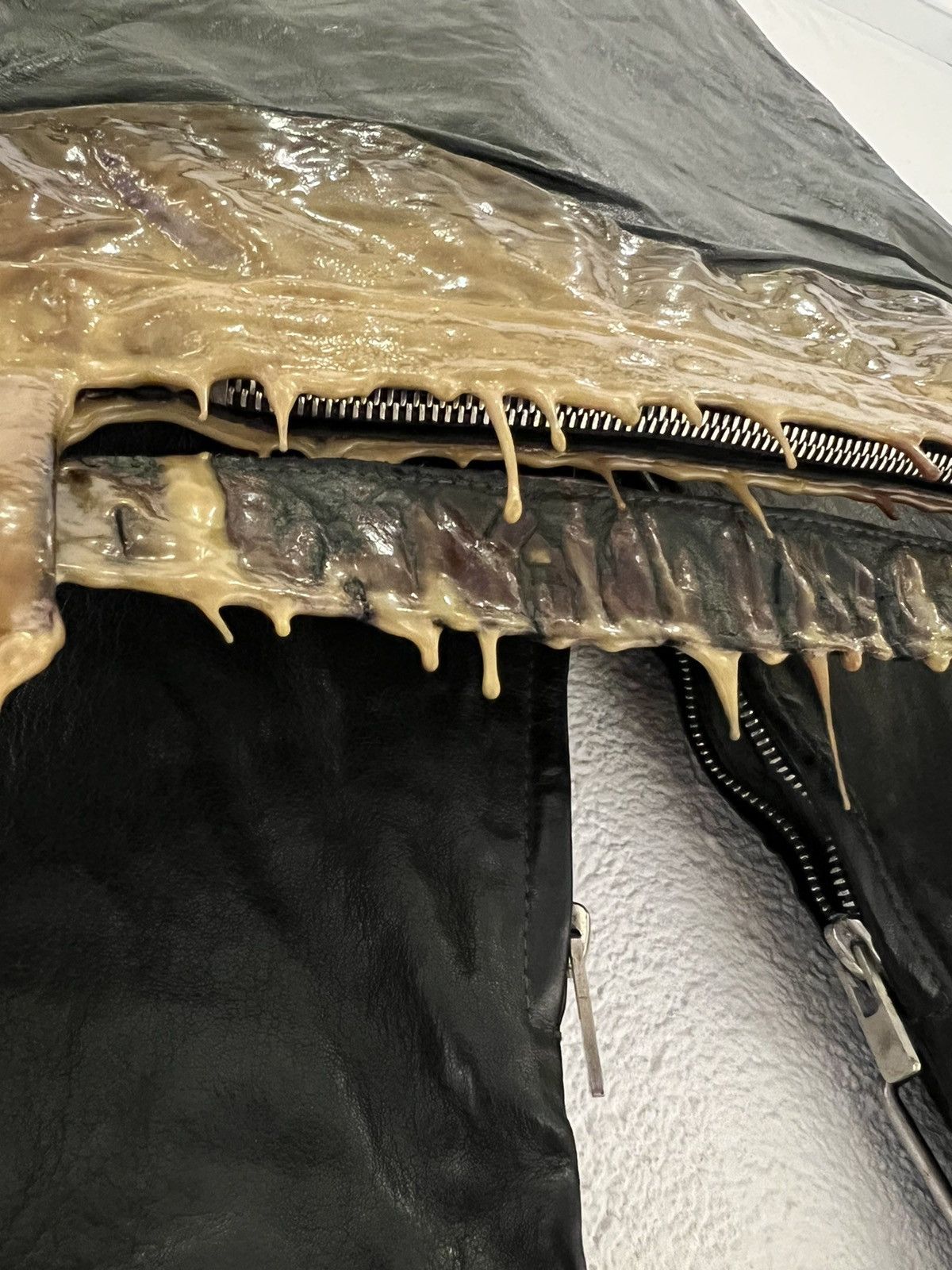 Carol Christian Poell carol christian poell dyed kangaroo drip rubbered vest Size US S / EU 44-46 / 1 - 22 Thumbnail