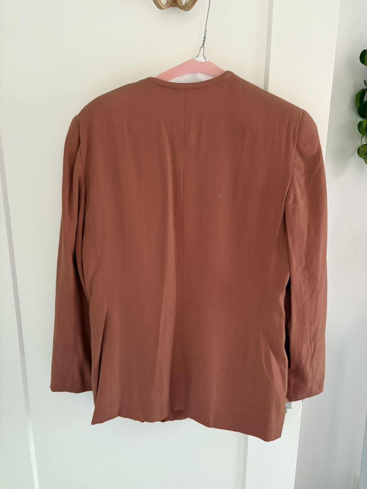 Giorgio Armani Vintage Giorgio Armani Silk Blazer Size L / US 10 / IT 46 - 3 Thumbnail