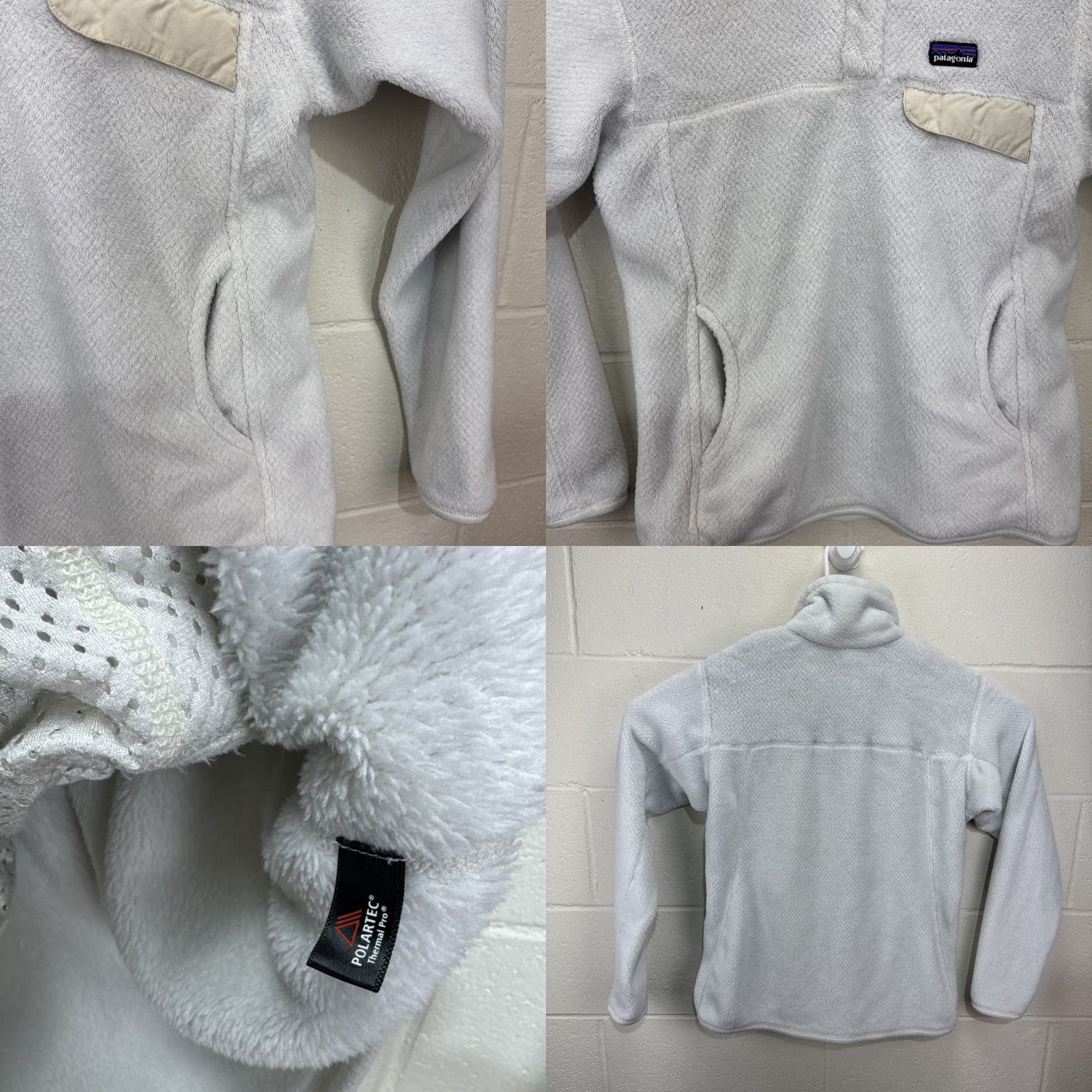 Patagonia Patagonia Re-Tool Snap T PULLOVER Jacket Womens Medium Fleece Ivory Pockets Size M / US 6-8 / IT 42-44 - 8 Thumbnail