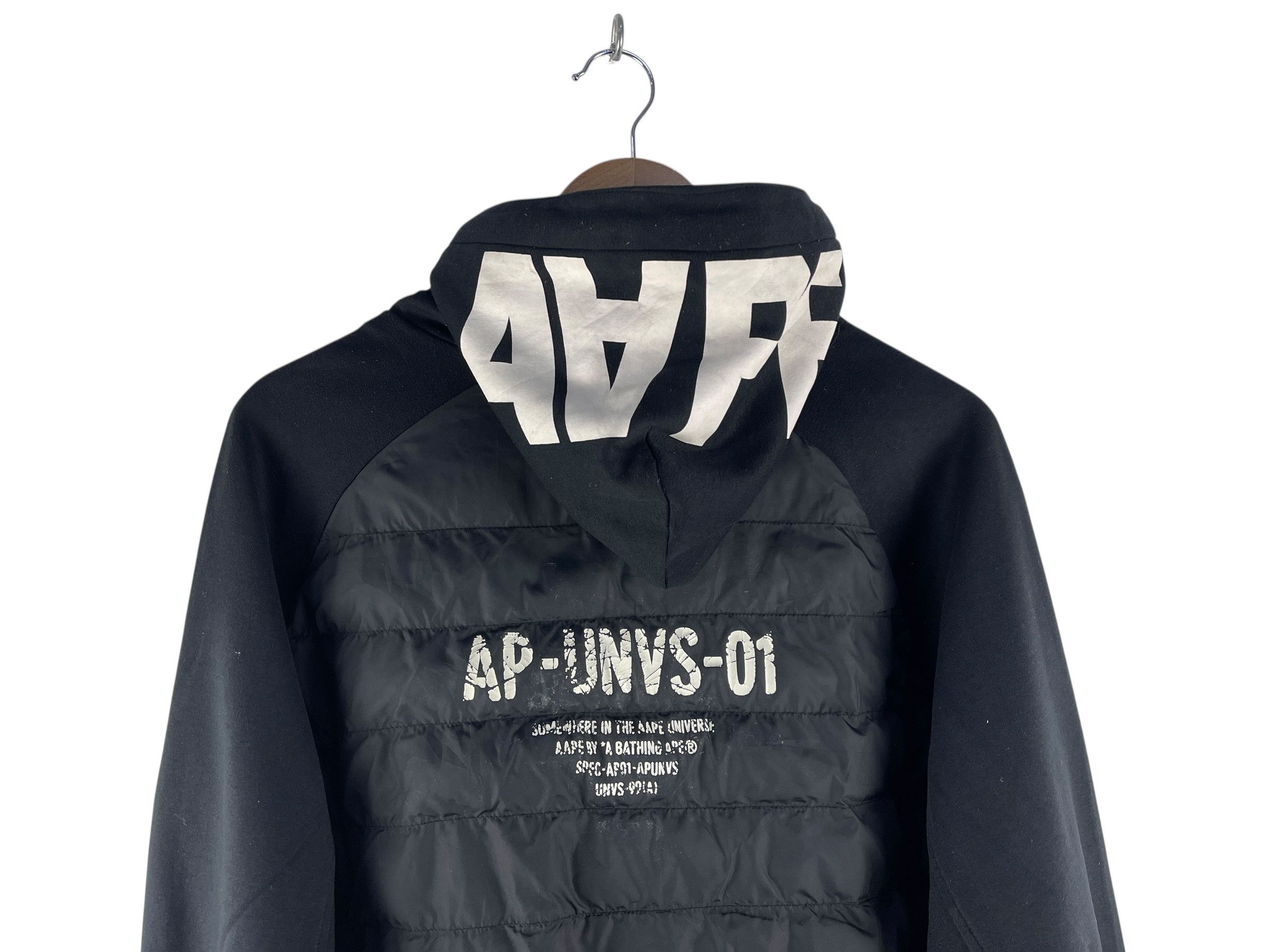 Bape AAPE BY A BATHING APE APUNVS Hybrid Quilted Hoodie Jacket Size US XL / EU 56 / 4 - 10 Thumbnail