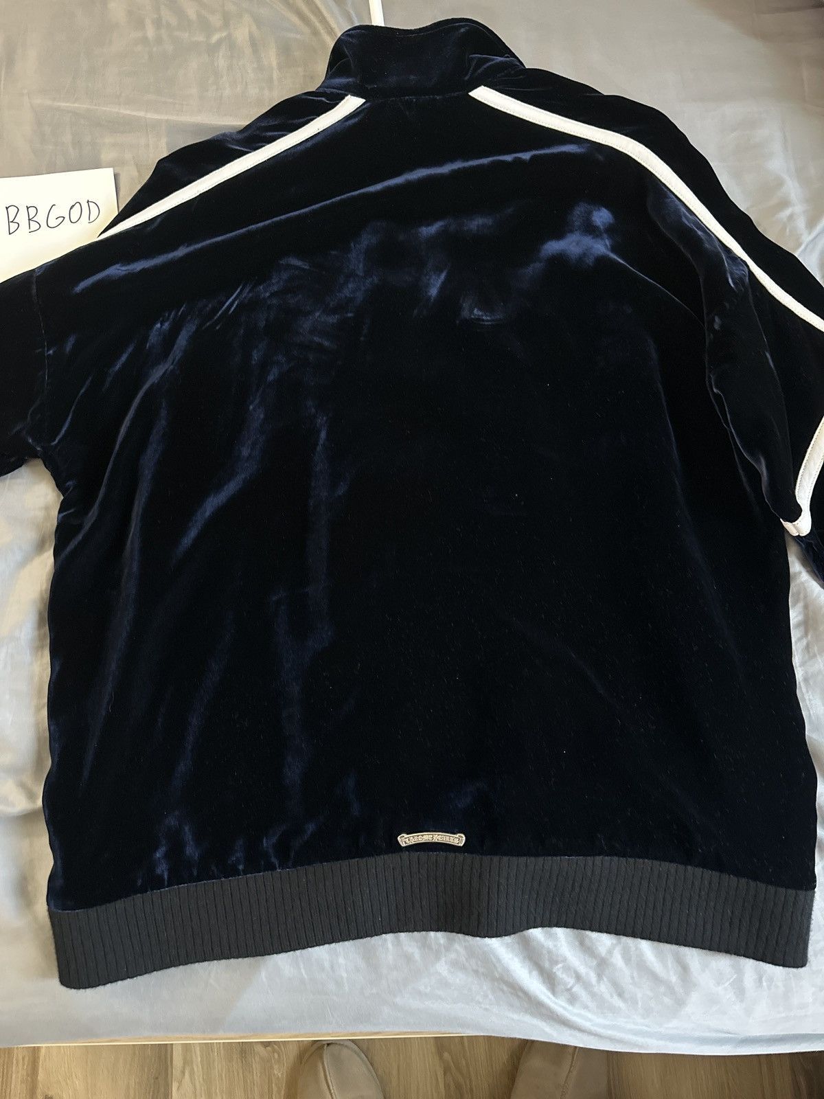 Chrome Hearts Chrome Hearts Navy Velour Jacket “So It Goes” Size US L / EU 52-54 / 3 - 5 Thumbnail