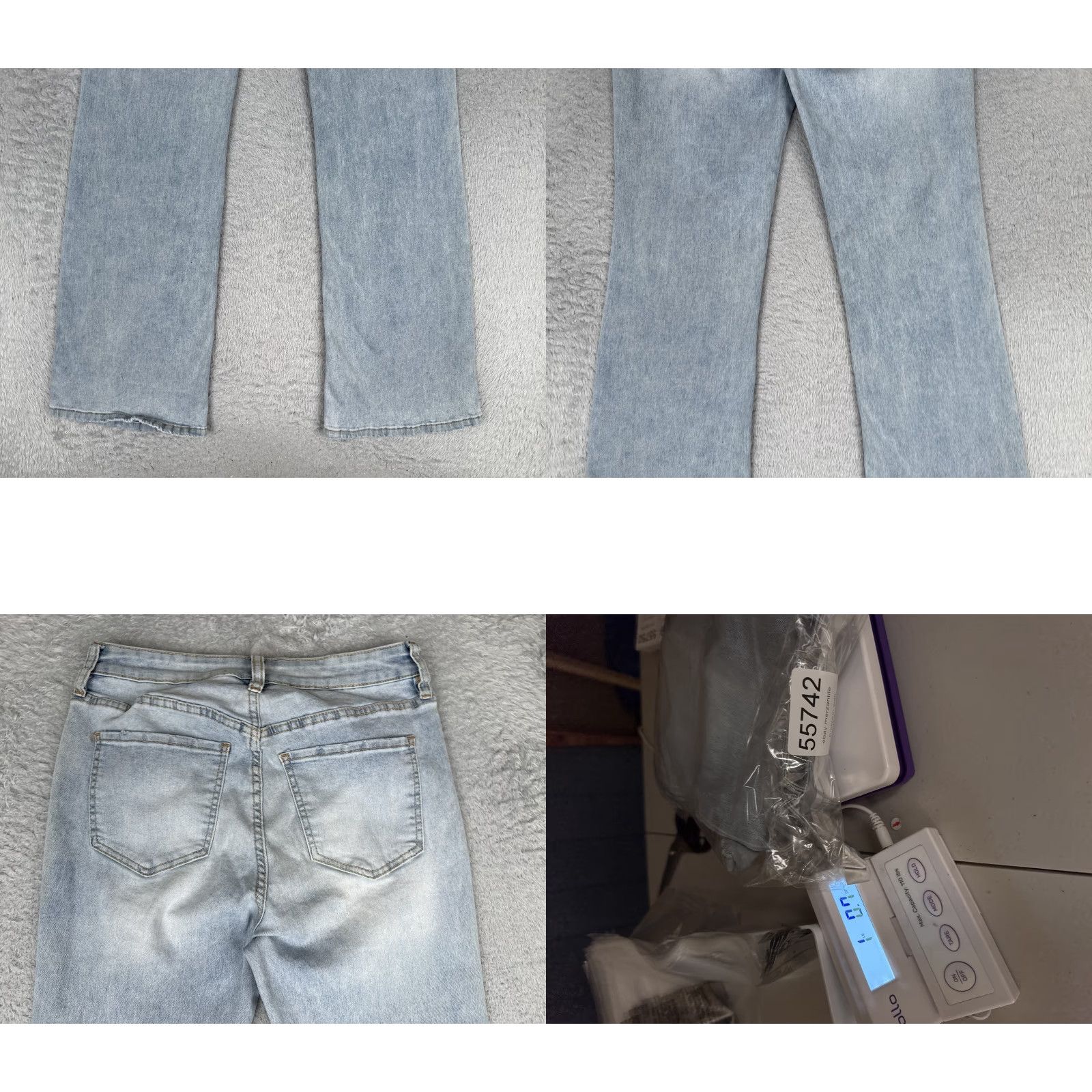 Vintage No Boundaries Jeans Womens 8 Bootcut Denim Light Blue 26x30 Mid Rise Stretch 5-Pocket Size 30" / US 8 / IT 44 - 10 Thumbnail