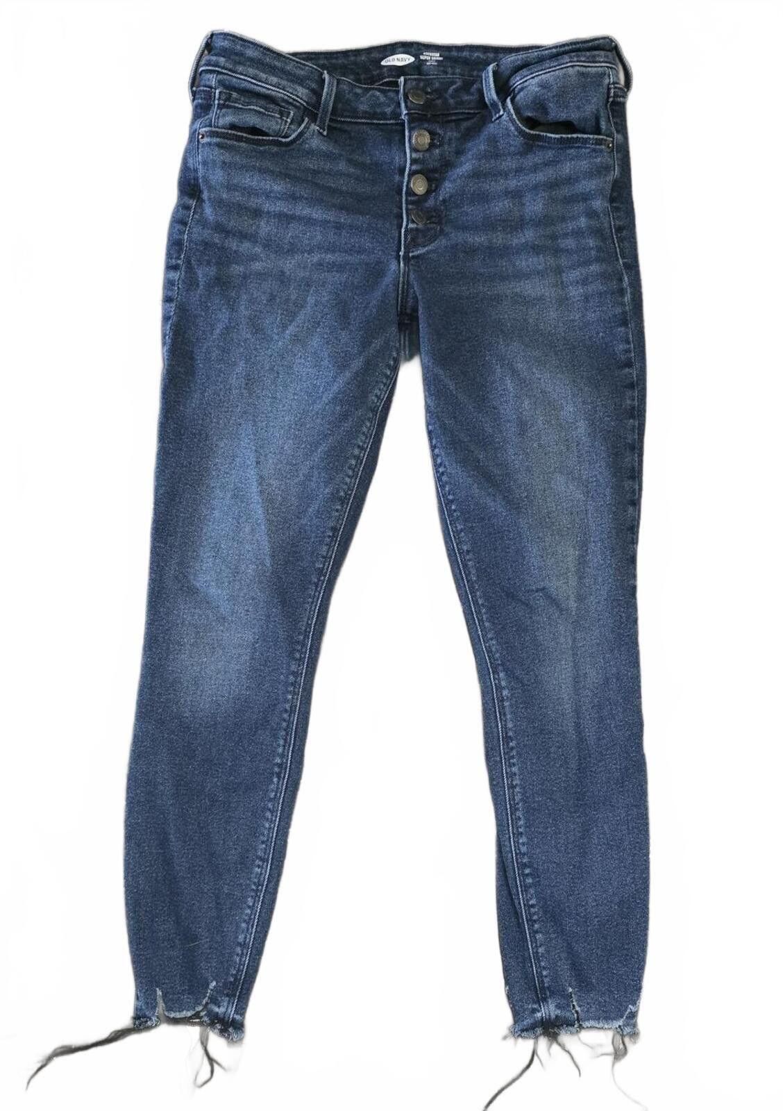 Old Navy Old Navy Rockstar Super Skinny Mid-Rise Cropped Jeans Size 6 Size 28" / US 6 / IT 42 - 2 Thumbnail
