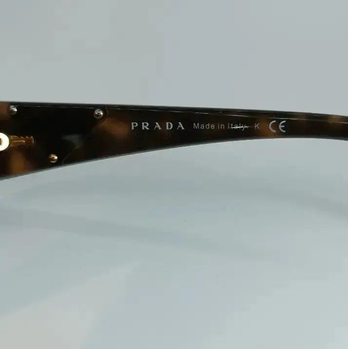 Prada × Vintage PRADA Sunglasses Rectangle Wrap Shield Metal Symbole RI921 Size ONE SIZE - 4 Thumbnail