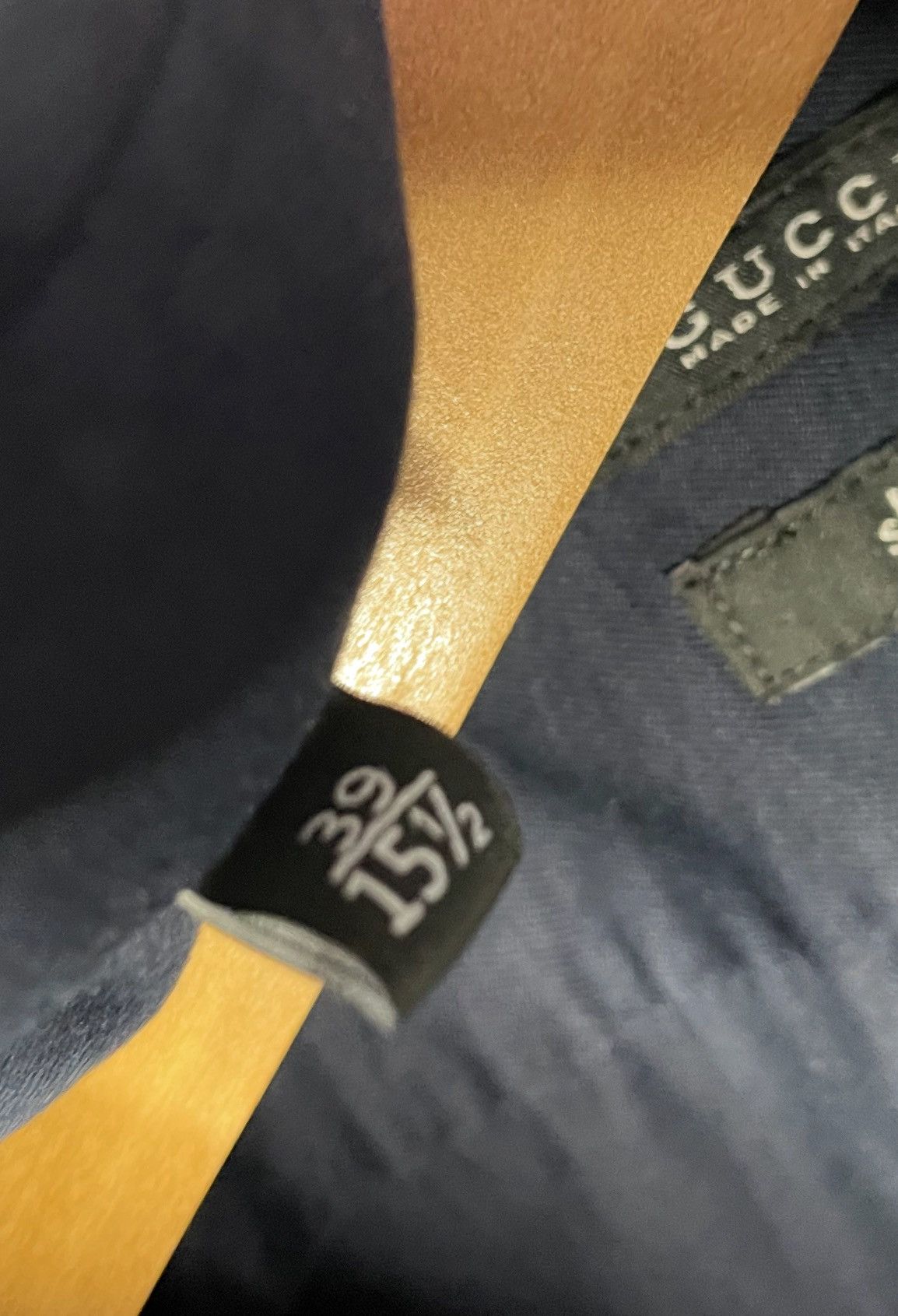 Gucci Gucci navy shirt- size 39/15-1/2 Size US M / EU 48-50 / 2 - 6 Thumbnail