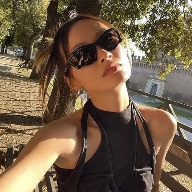 VIBE Modern Street ins style custom avant-garde sunglasses Size ONE SIZE - 3 Thumbnail