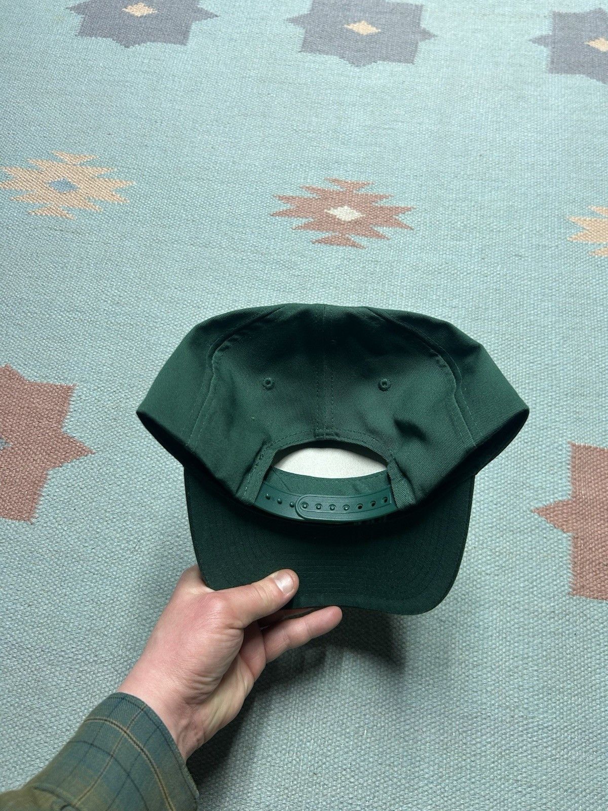 Vintage Vintage SnapBack hat Star corn logo farm feed forest green Size ONE SIZE - 4 Thumbnail