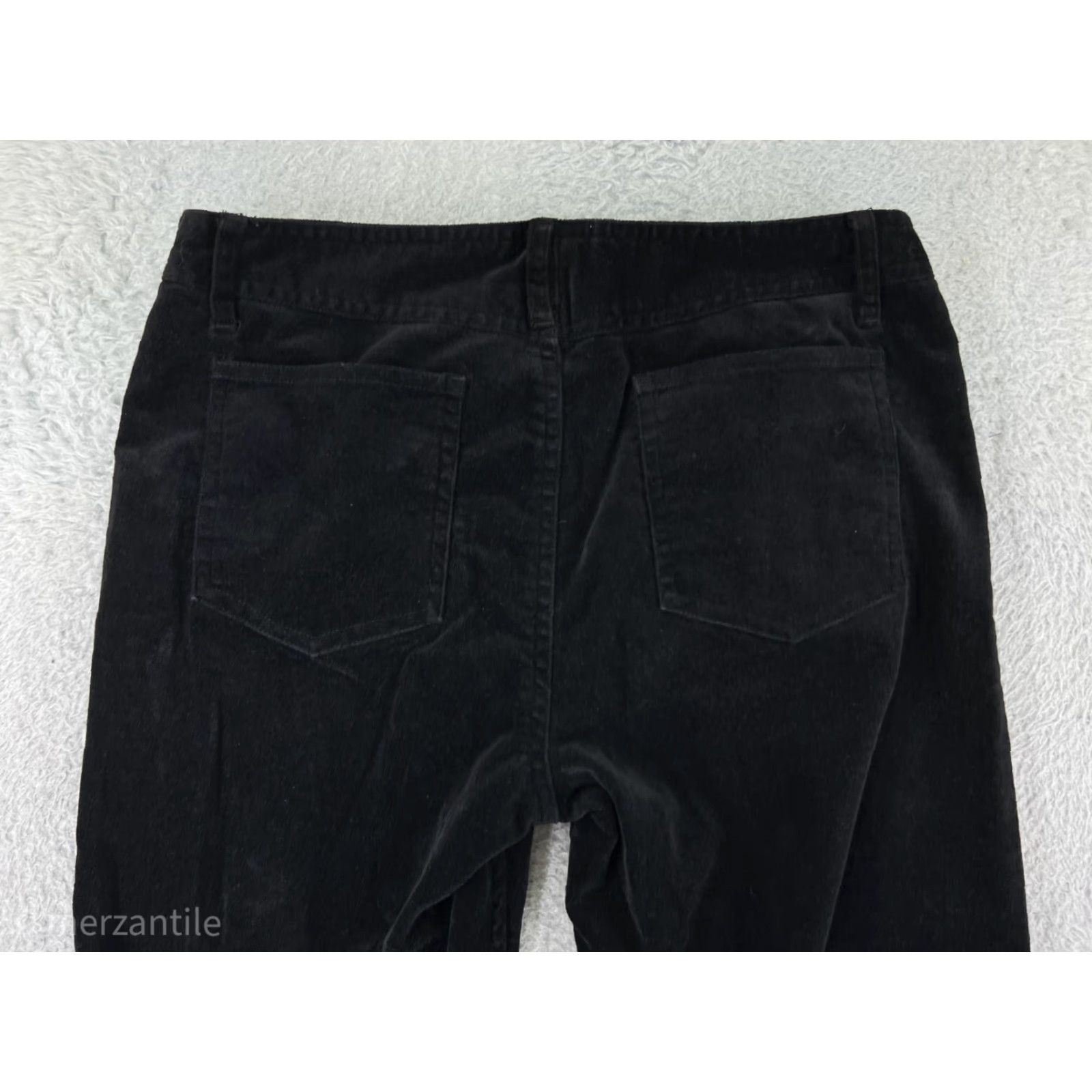 Esprit Esprit Womens Pants Chino Bootcut Black Corduroy Stretch Size 3 Casual Business Workwear Size 26" / US 2 / IT 38 - 3 Thumbnail