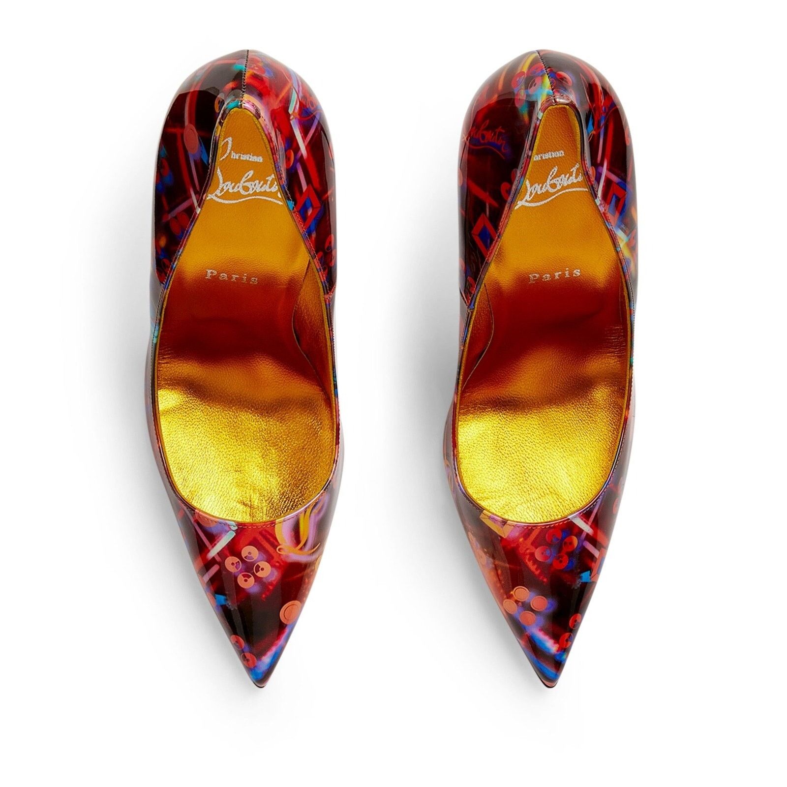 Christian Louboutin So Kate 120 Patent Discolaser Red Stiletto Heel Pump 37 Size US 7 / IT 37 - 6 Thumbnail