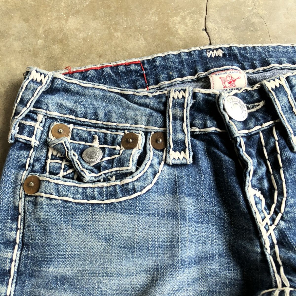 True Religion Vintage True Religion USA Bootcut Flared Denim Jeans Blue Size US 28 / EU 44 - 10 Thumbnail