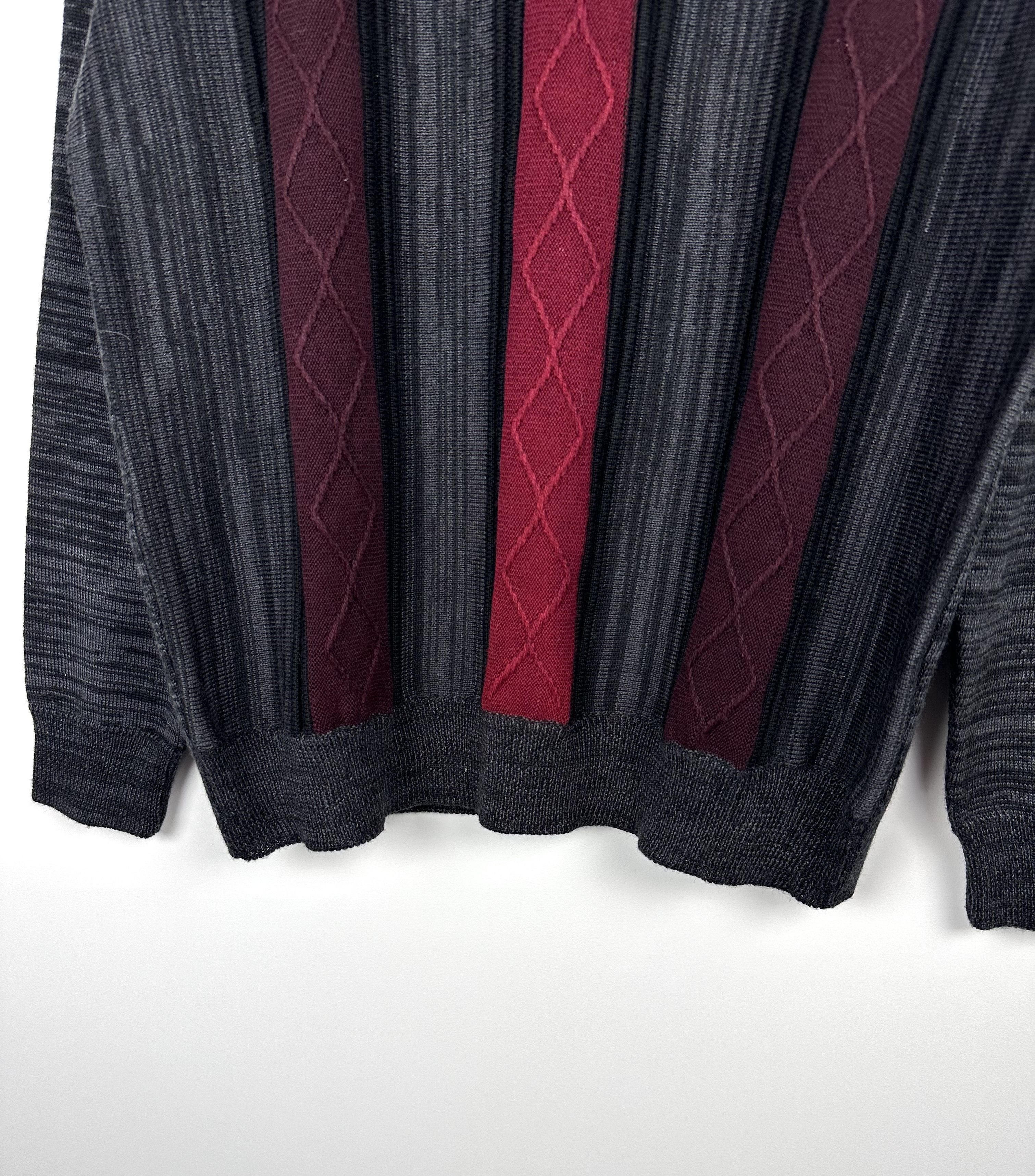 Designer Montechiaro Italy cableknit retro wool sweater Size US XL / EU 56 / 4 - 3 Thumbnail