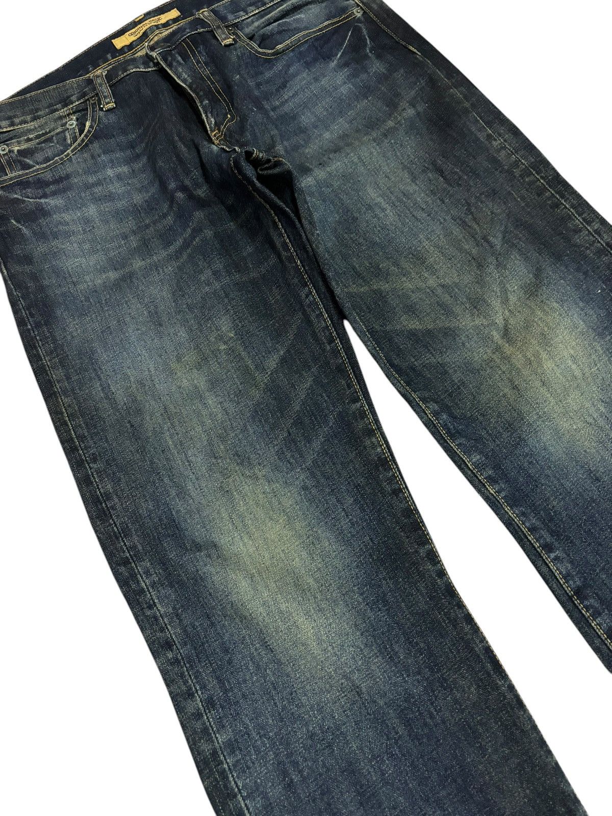 Japanese Brand × Jun Takahashi × Kaihara Denim 90s Vtg Kaihara Uniqlo S-002 Faded Mud Washed Jeans Size US 33 - 3 Thumbnail