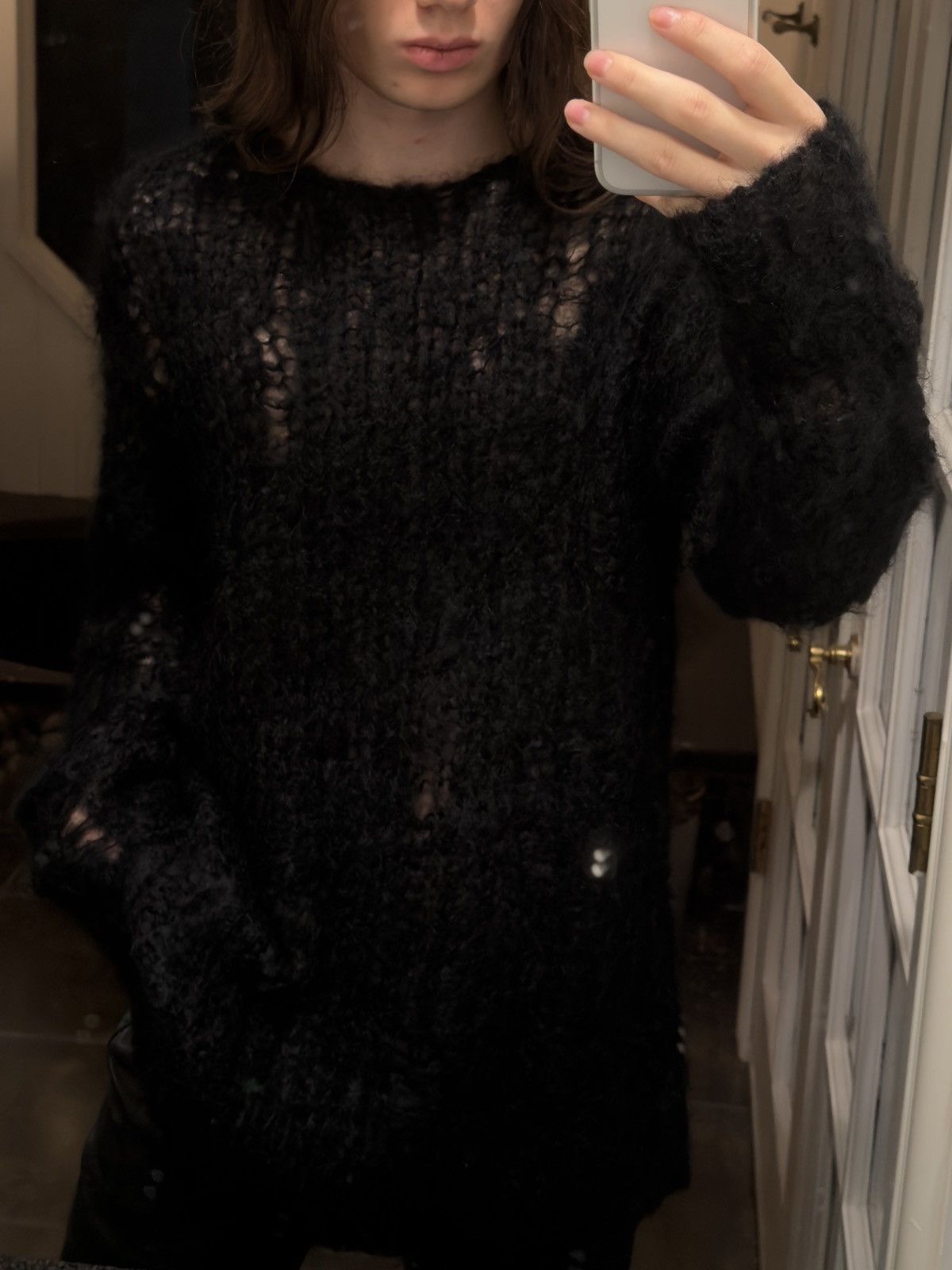 Junya Watanabe bnwt junya watanabe loose knit mohair wool sweater Size US M / EU 48-50 / 2 - 5 Thumbnail