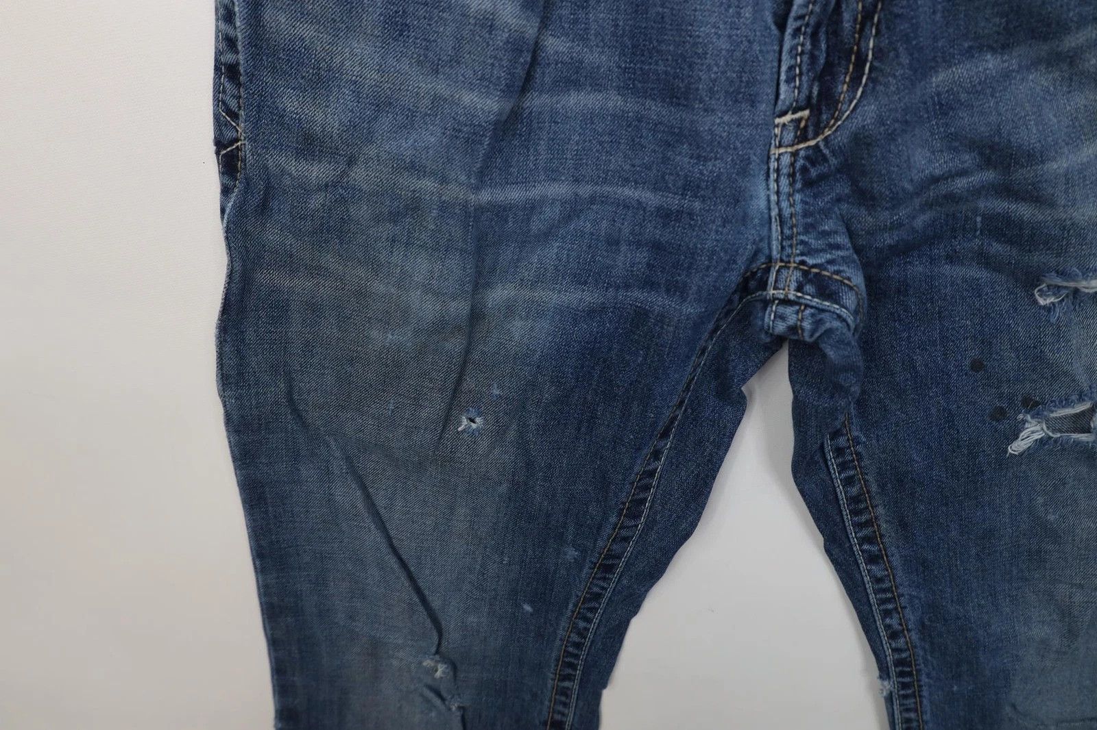Ariat Ariat M3 Loose Fit Thick Stitch Wide Leg Denim Jeans Blue Size US 29 - 7 Thumbnail